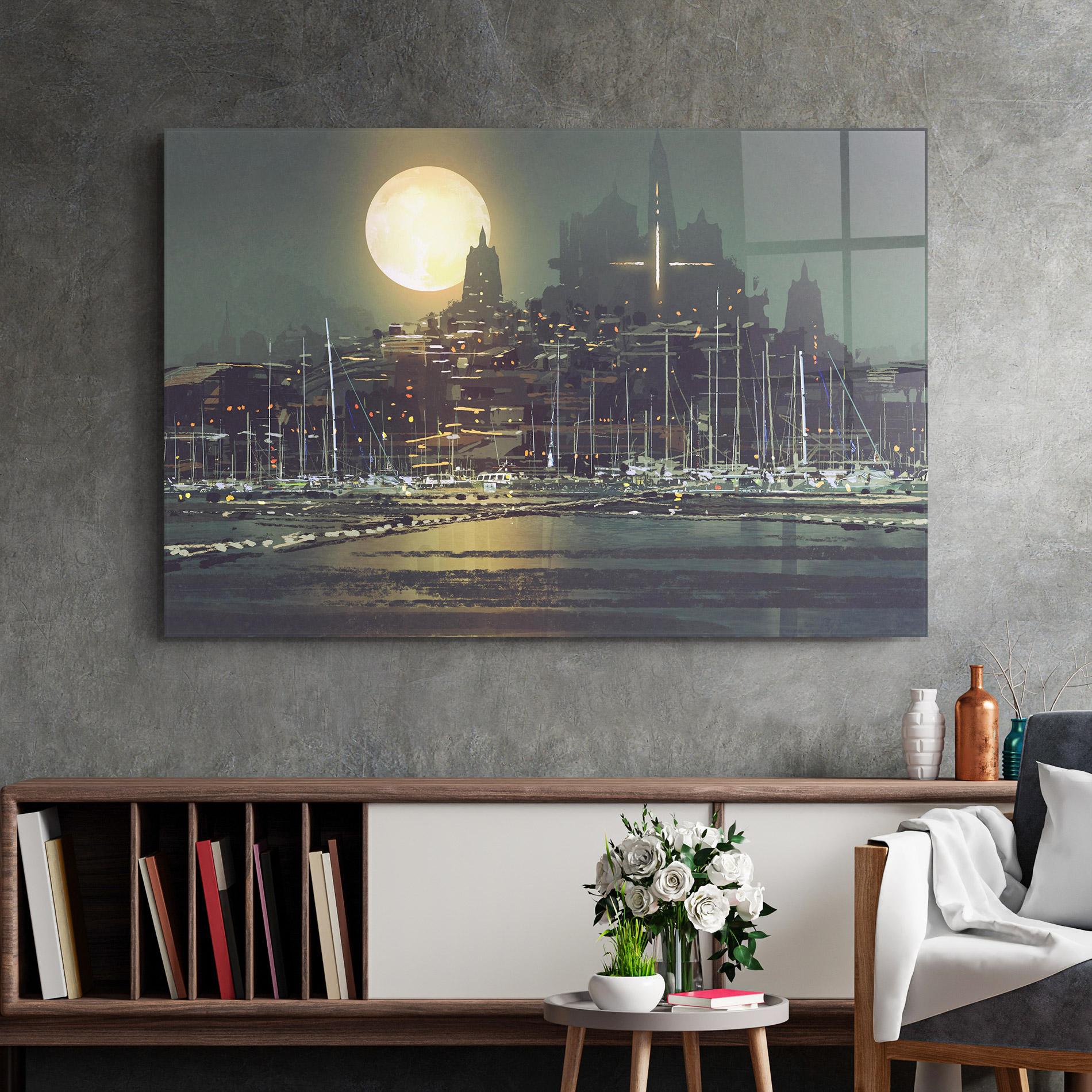 Glasbild City Port mockup 2