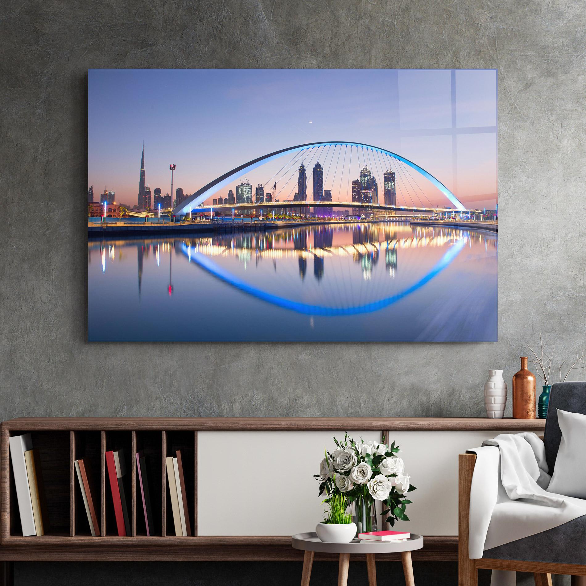 Glasbild Dubai View mockup 2