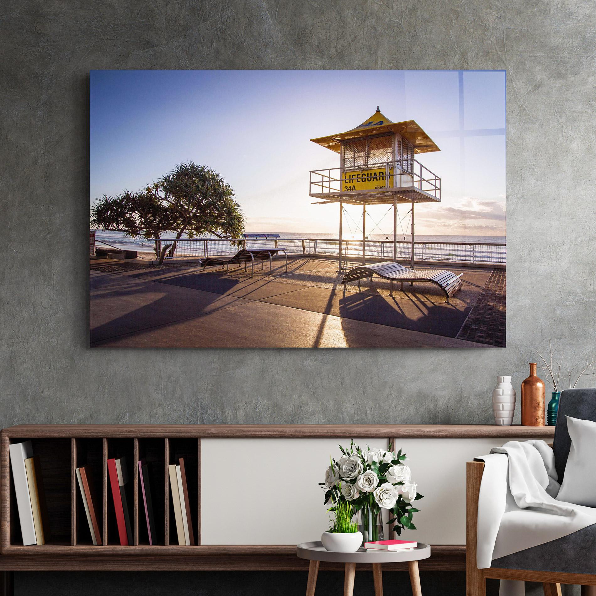 Glasbild Sunny Building Day mockup 2