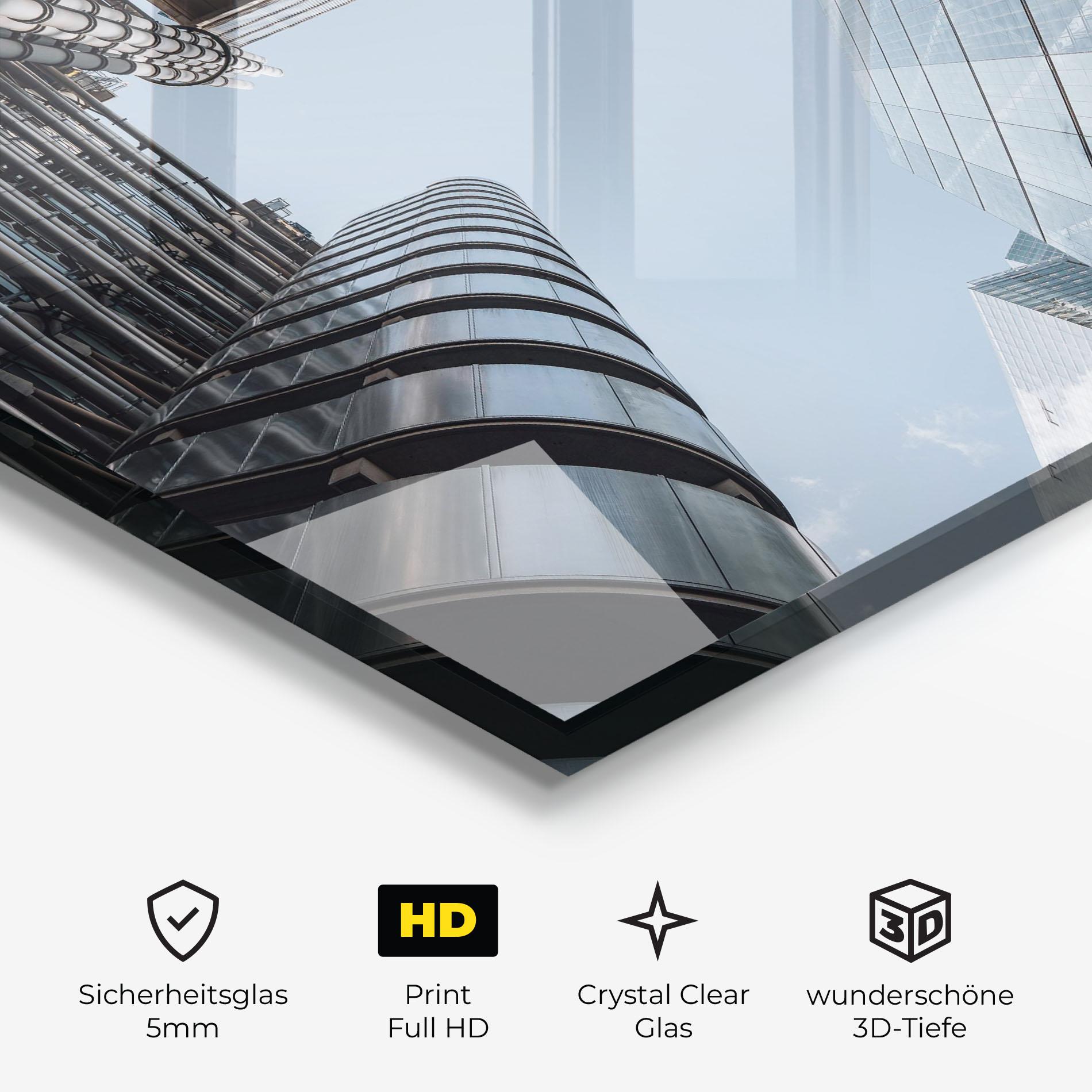 Glasbild Big Glass Building mockup 3