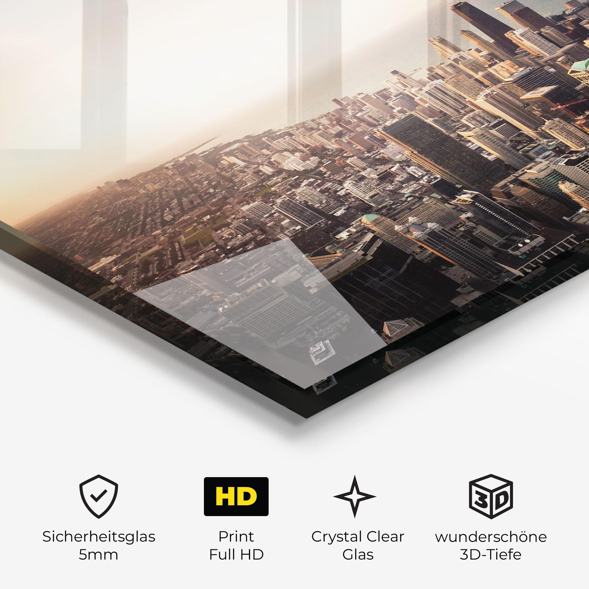 Glasbild City Buildings mockup 3