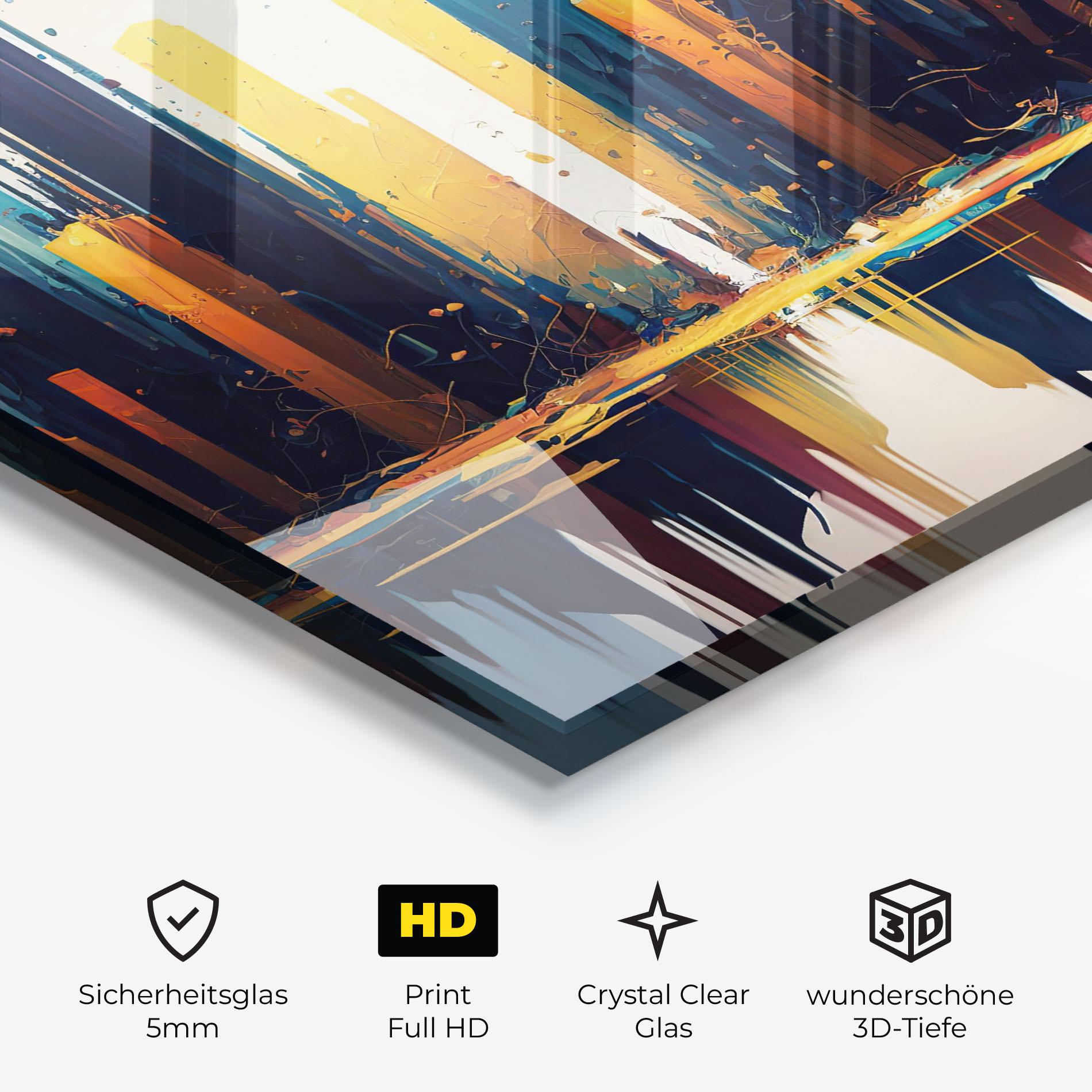 Glasbild City Pain Art mockup 3