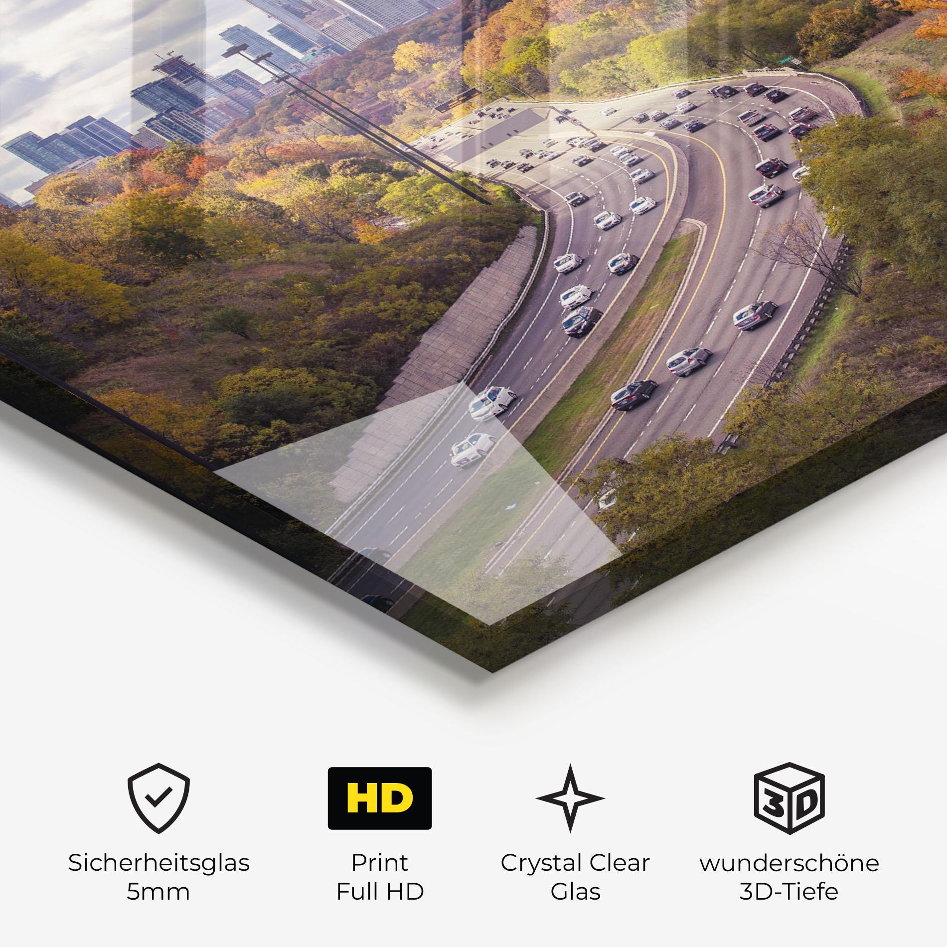 Glasbild City Road mockup 3