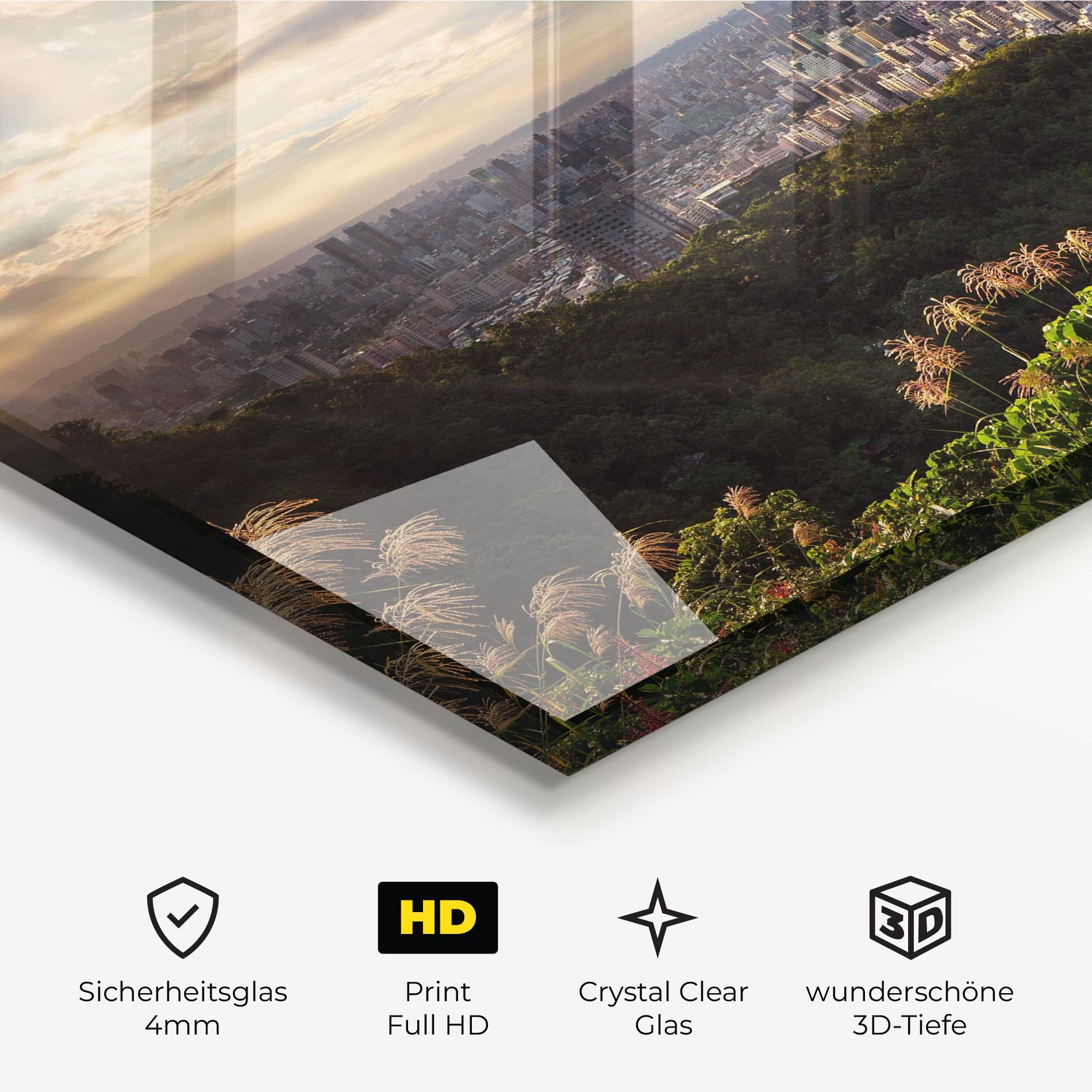 Glasbild Big Building Daylight mockup 3