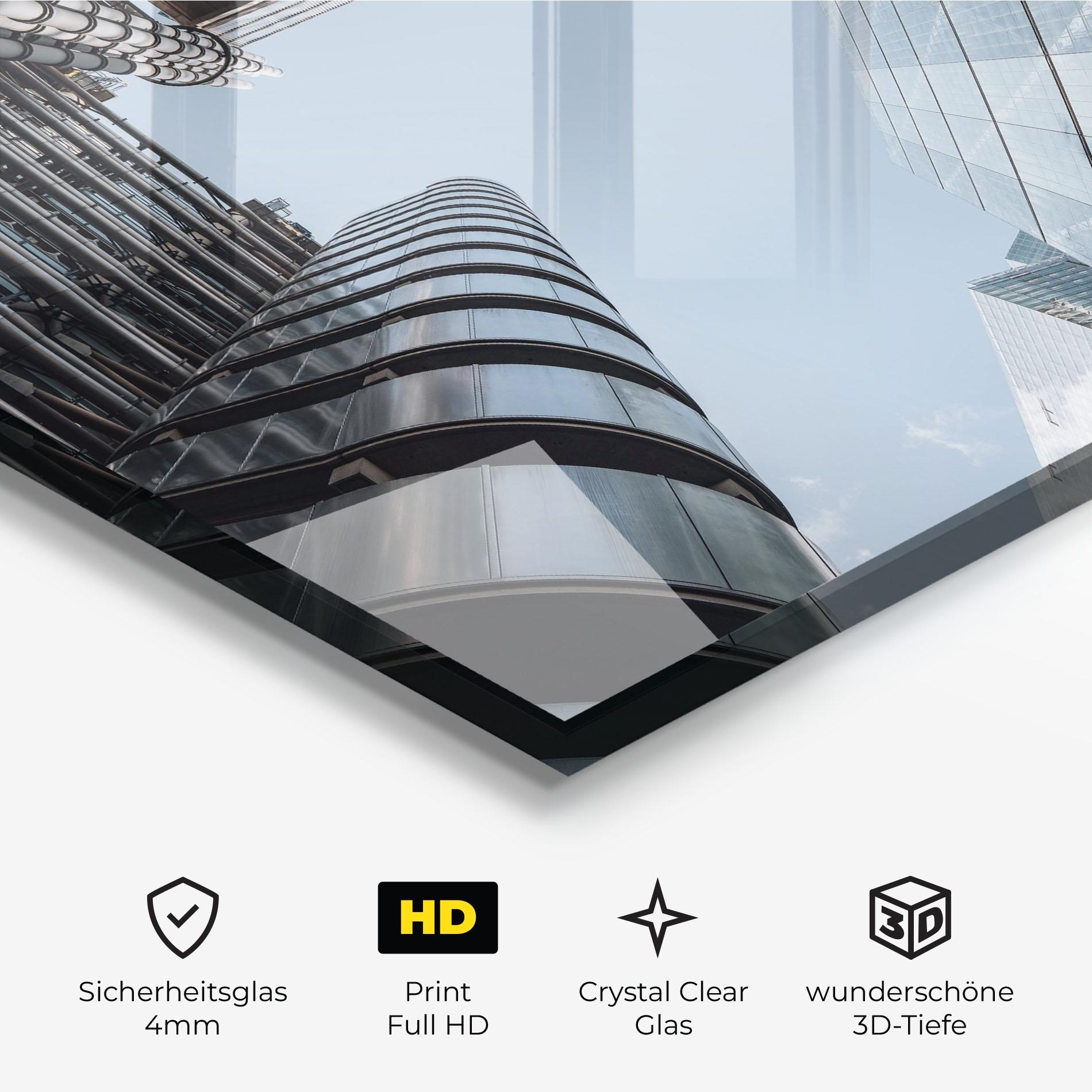 Glasbild Big Glass Building mockup 3