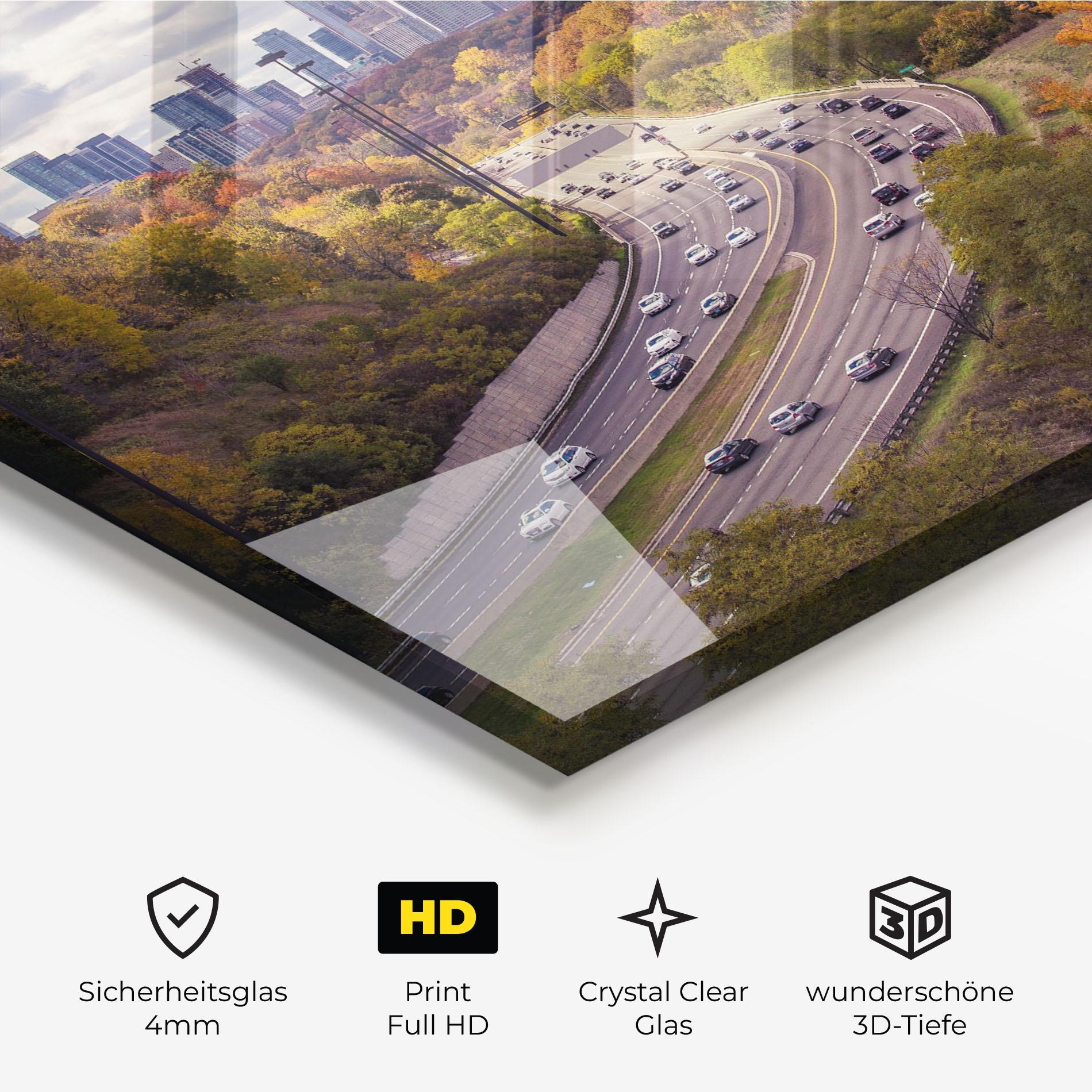 Glasbild City Road mockup 3