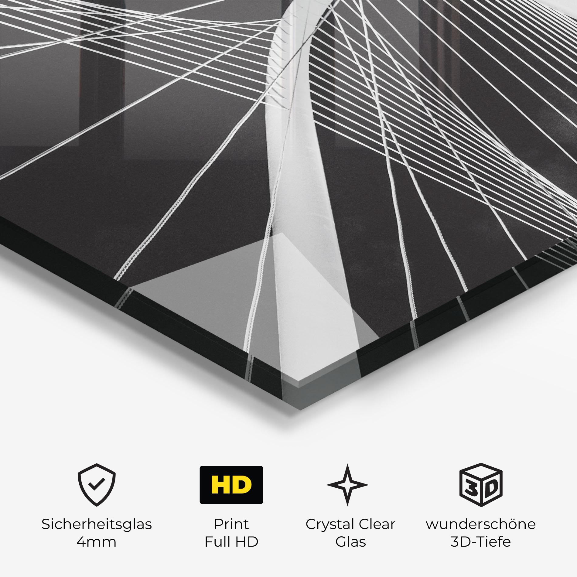 Glasbild White Glass Building mockup 3