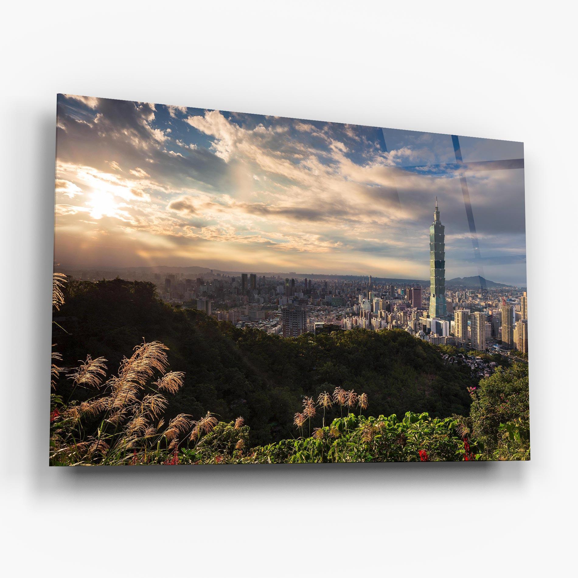 Glasbild Big Building Daylight mockup 6