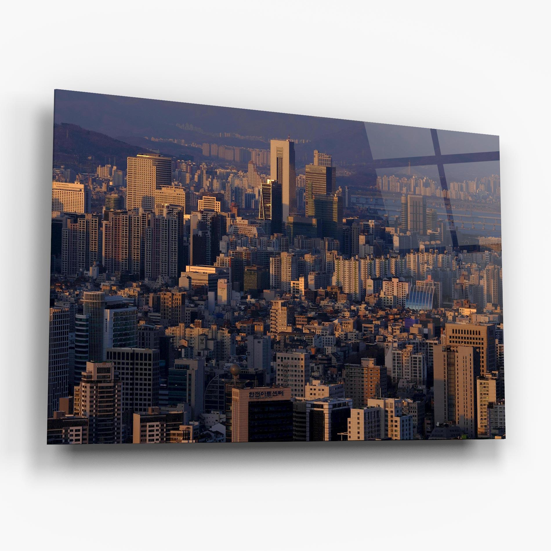 Glasbild Big City mockup 6
