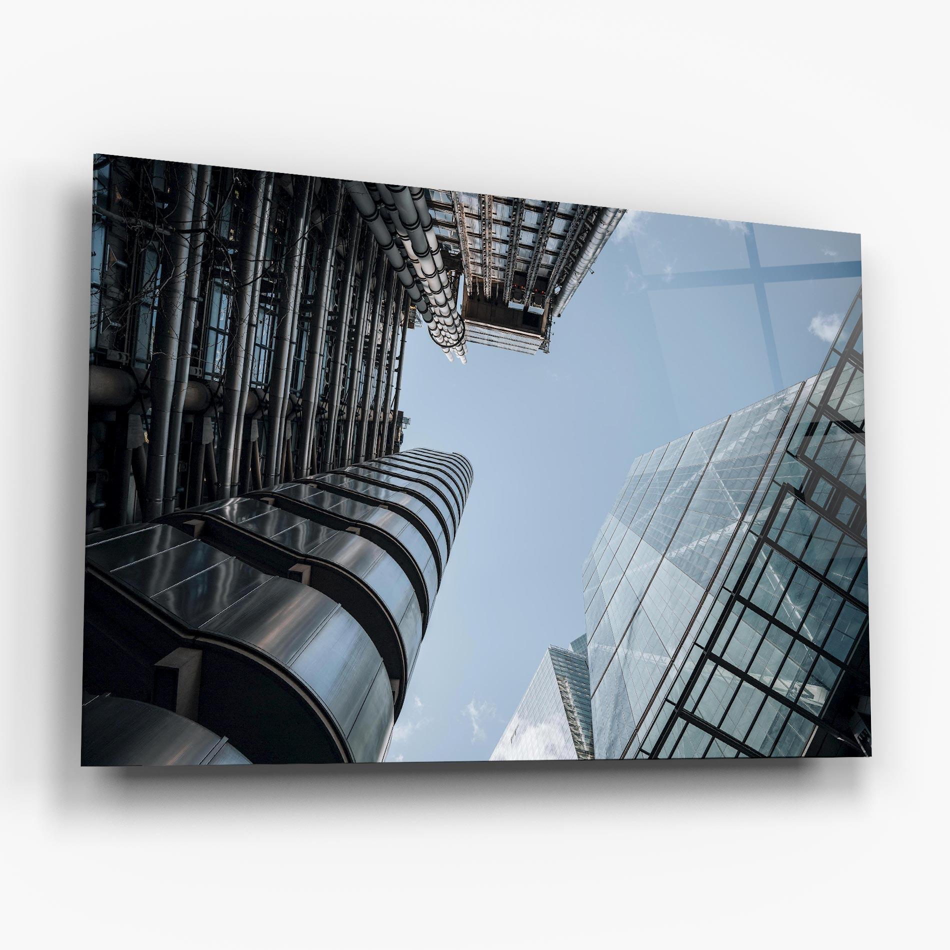 Glasbild Big Glass Building mockup 6