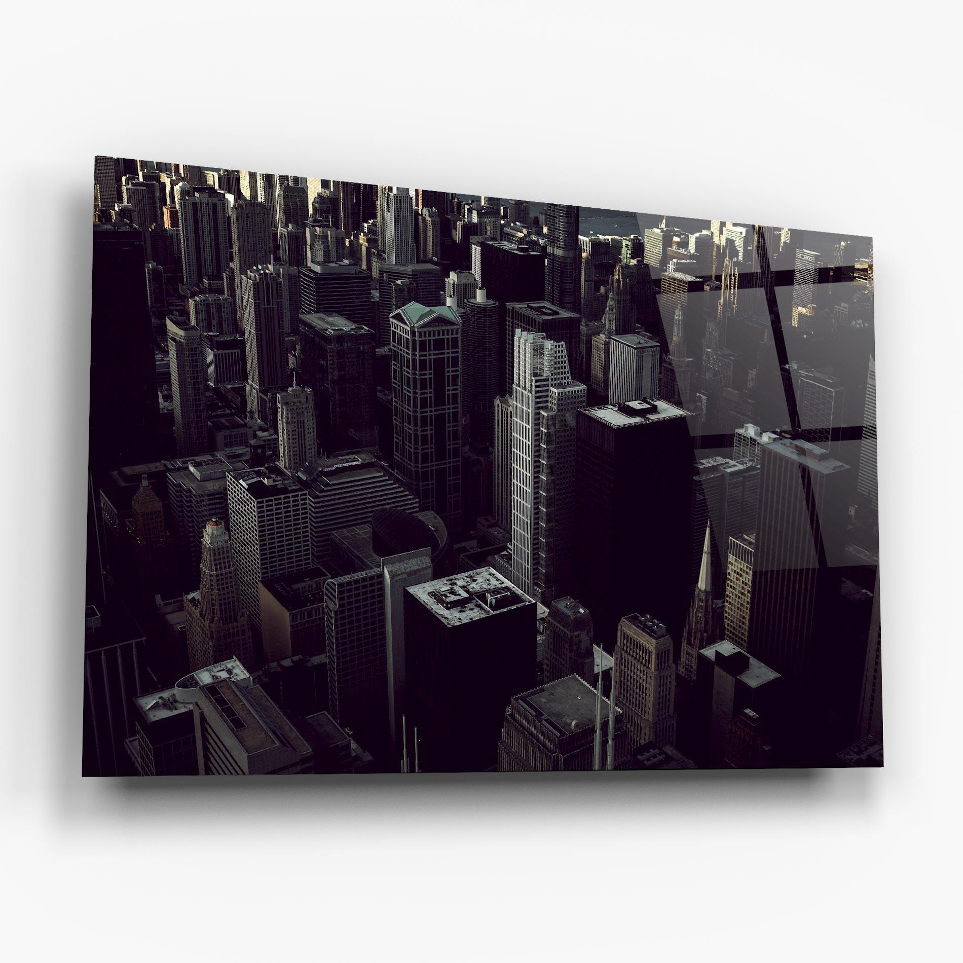 Glasbild Black Cream Building mockup 6