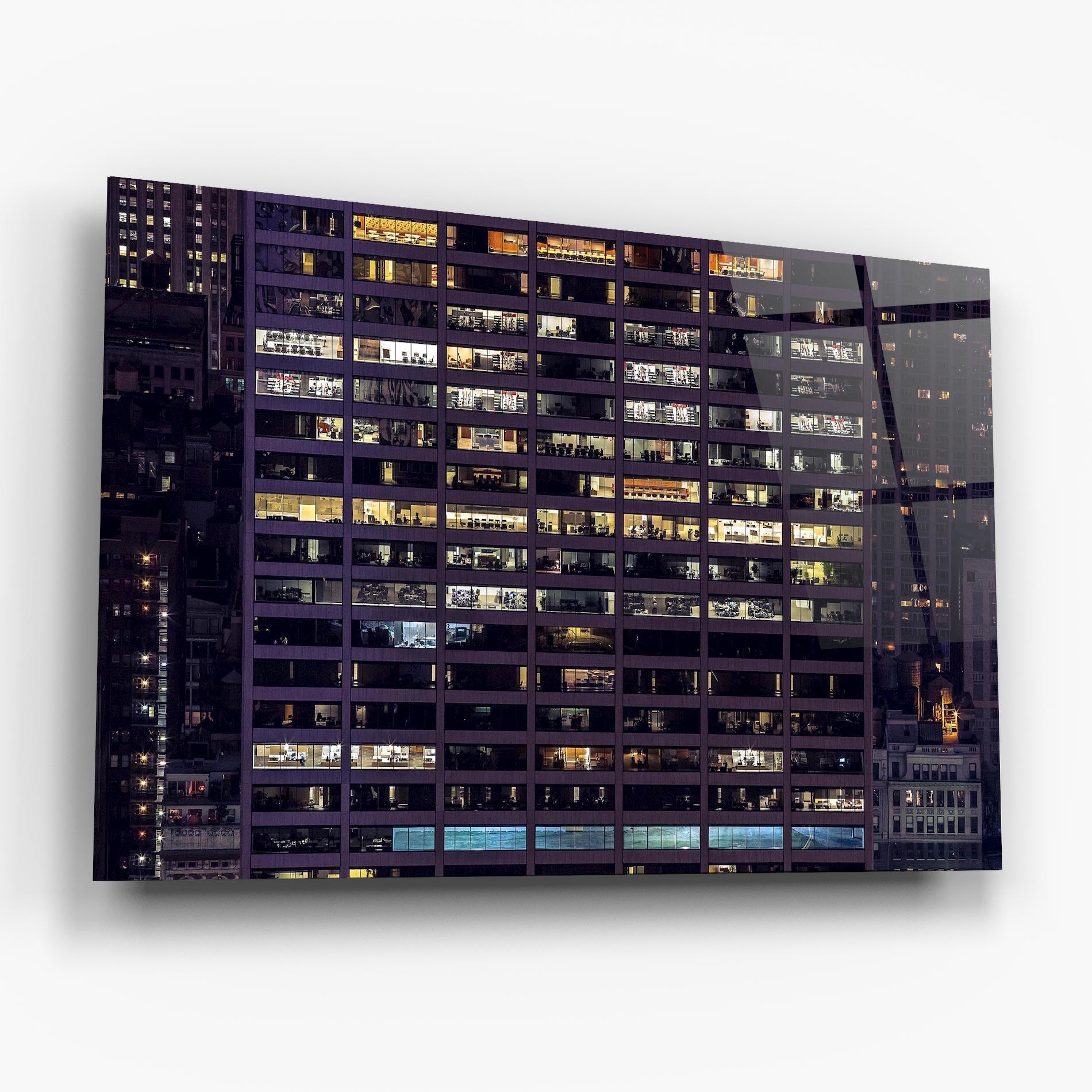 Glasbild Building Lights mockup 6