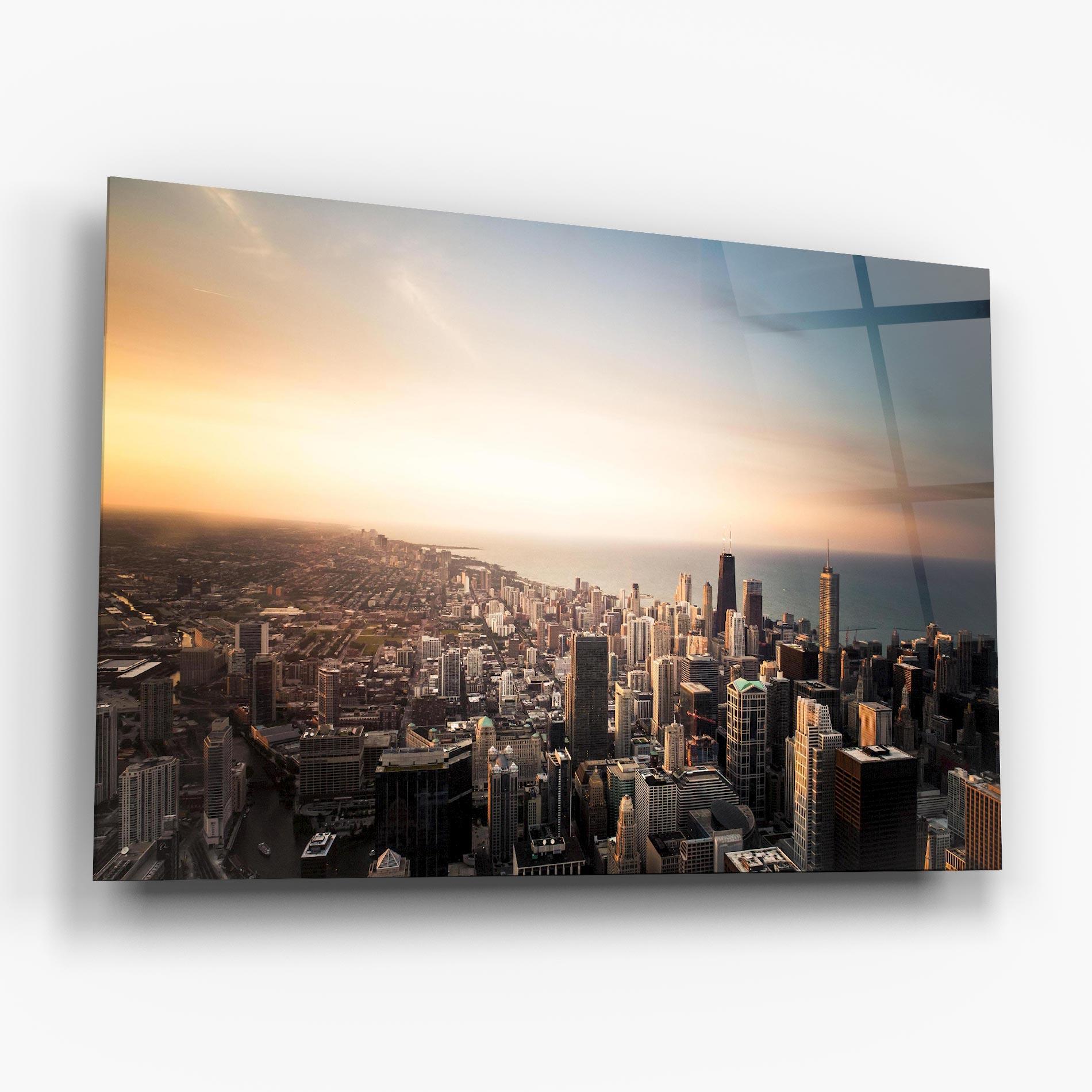 Glasbild City Buildings mockup 6