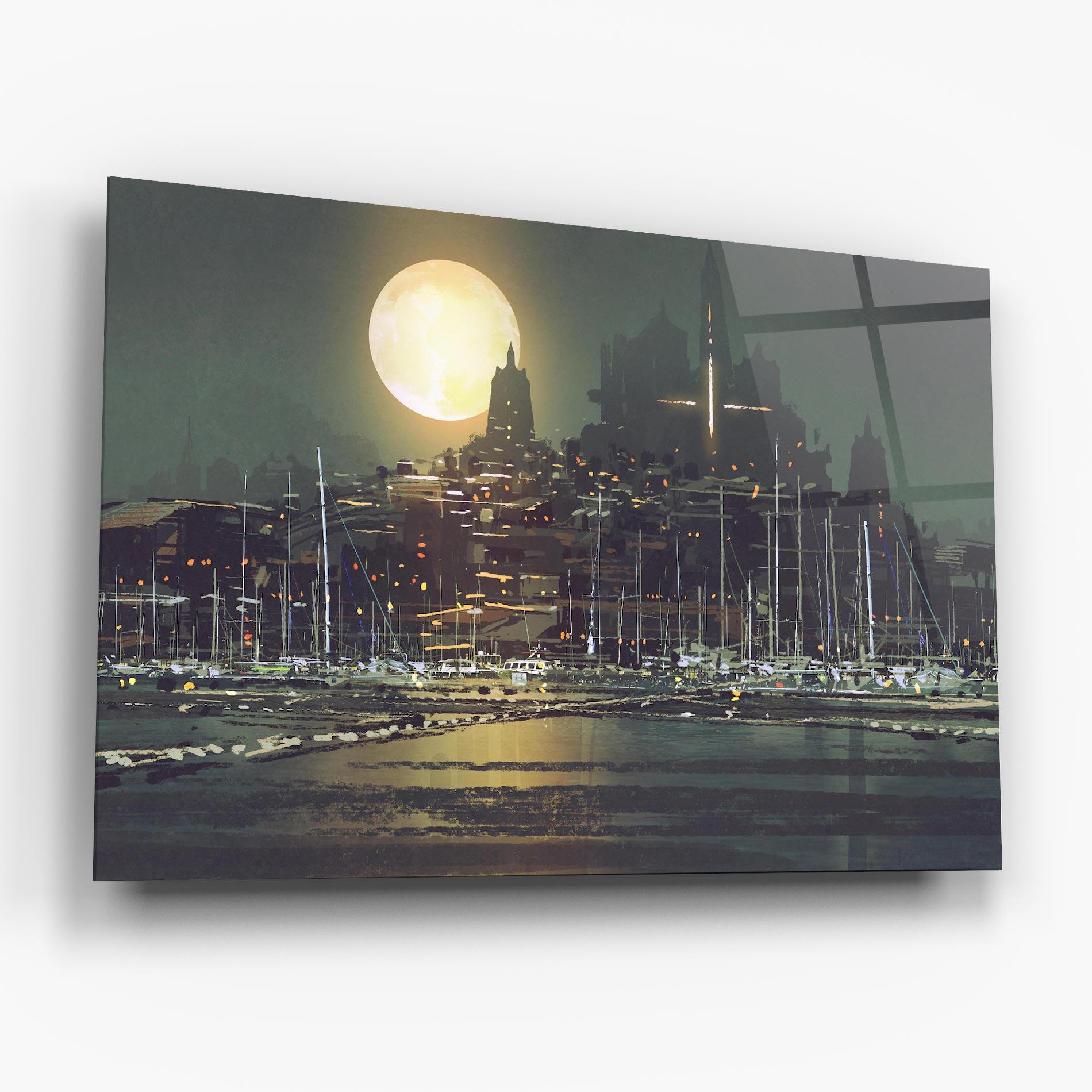 Glasbild City Port mockup 6
