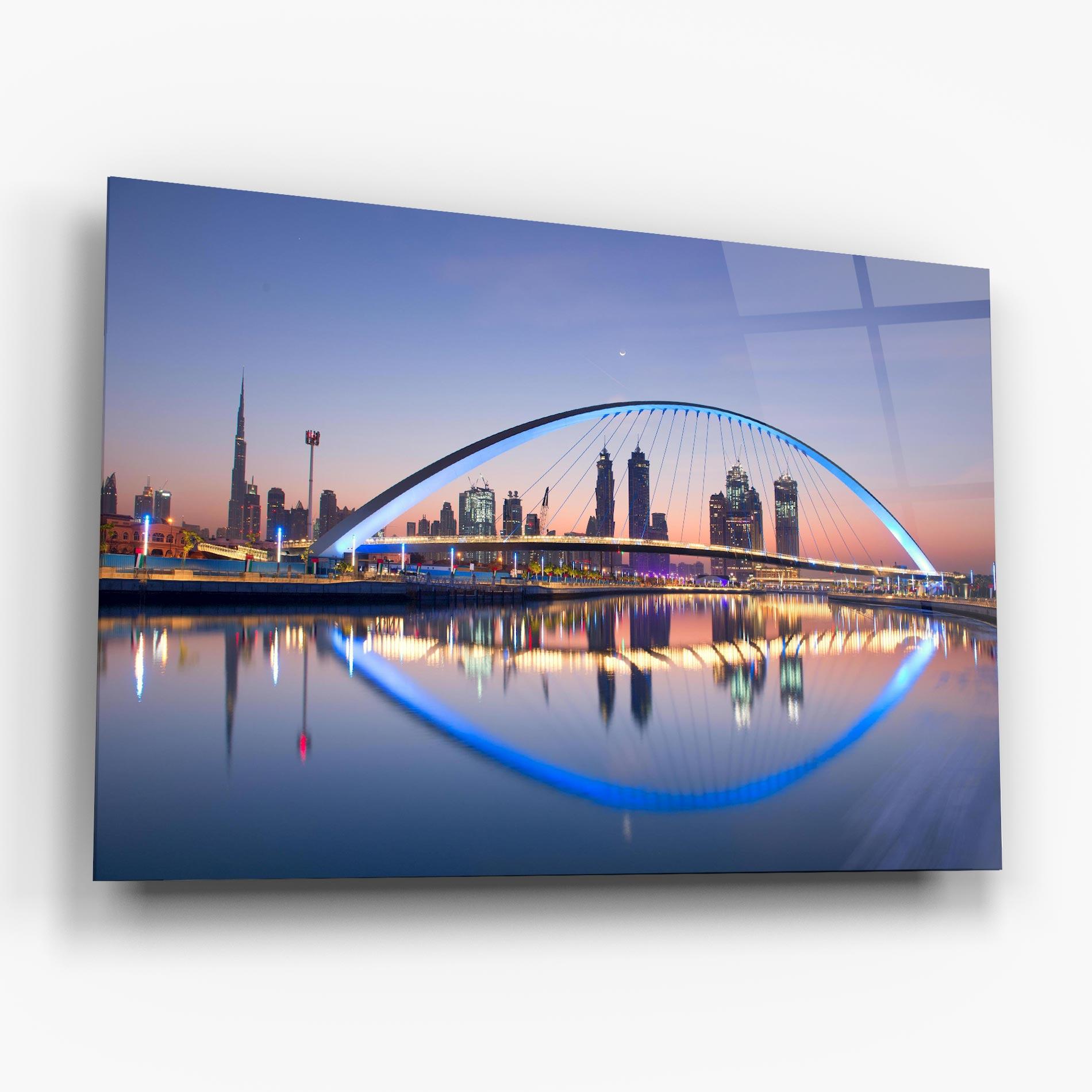 Glasbild Dubai View mockup 6