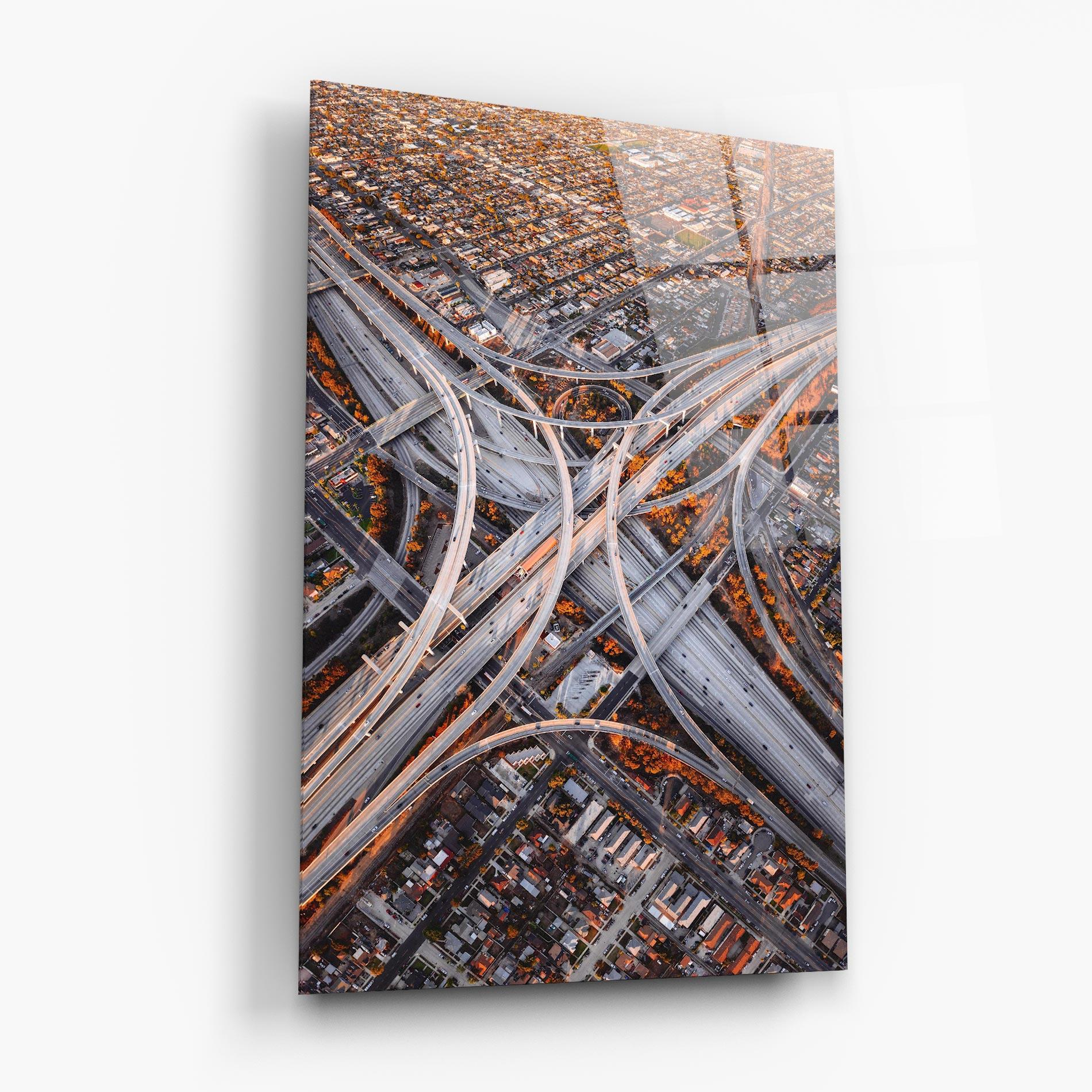 Glasbild Big Road City mockup 6