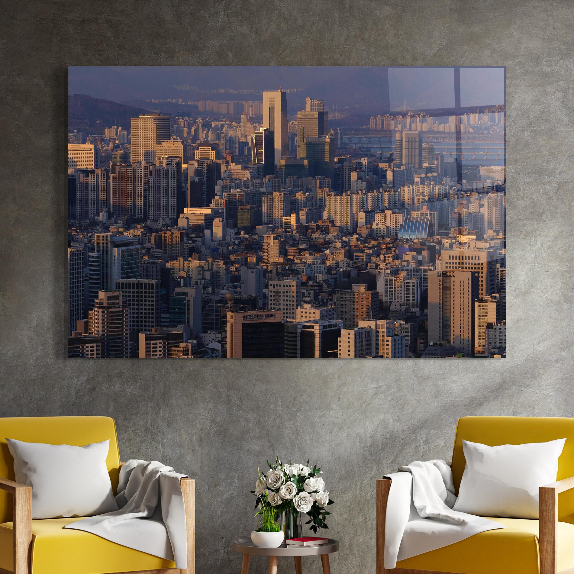 Glasbild Big City mockup 4