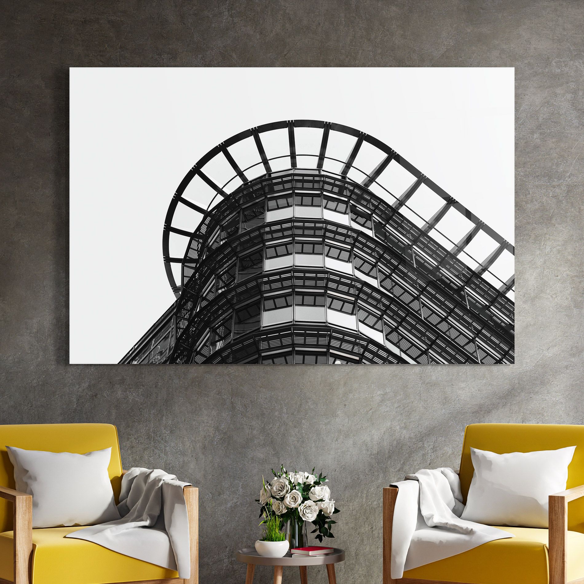 Circle Grey Tower mockup 4