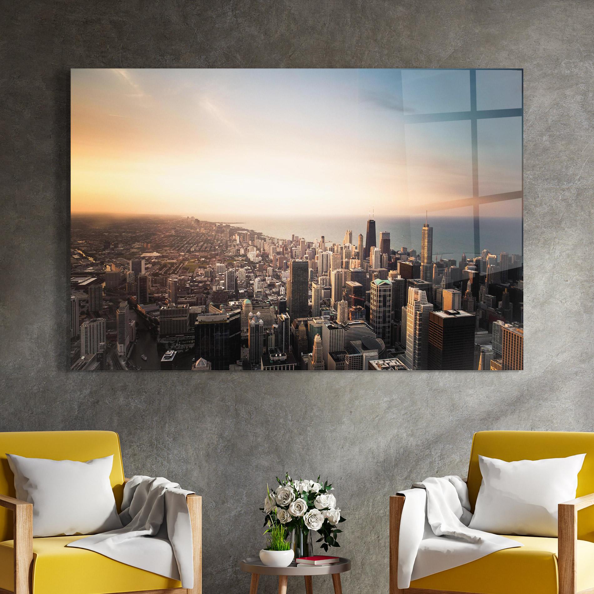 Glasbild City Buildings mockup 4