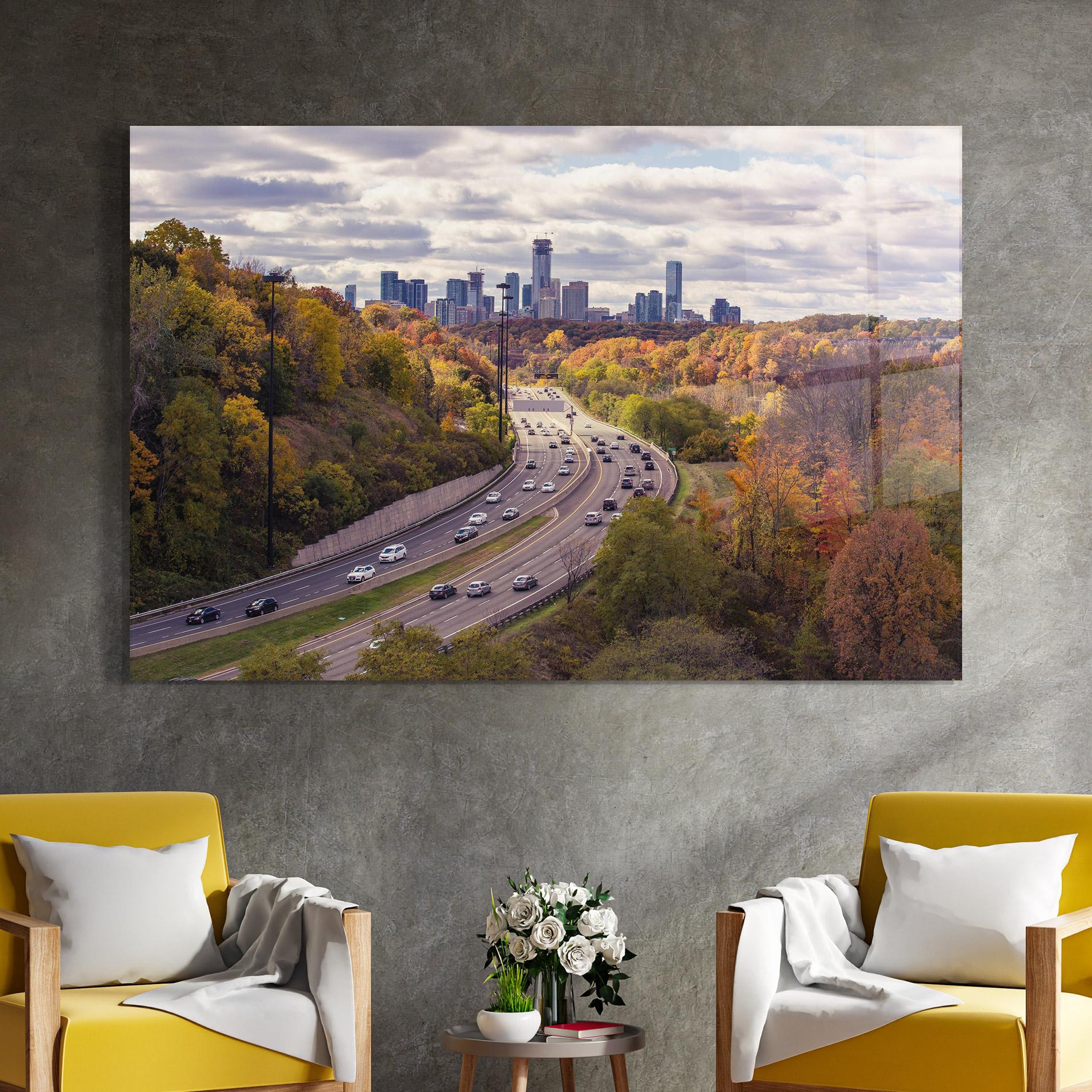 Glasbild City Road mockup 4