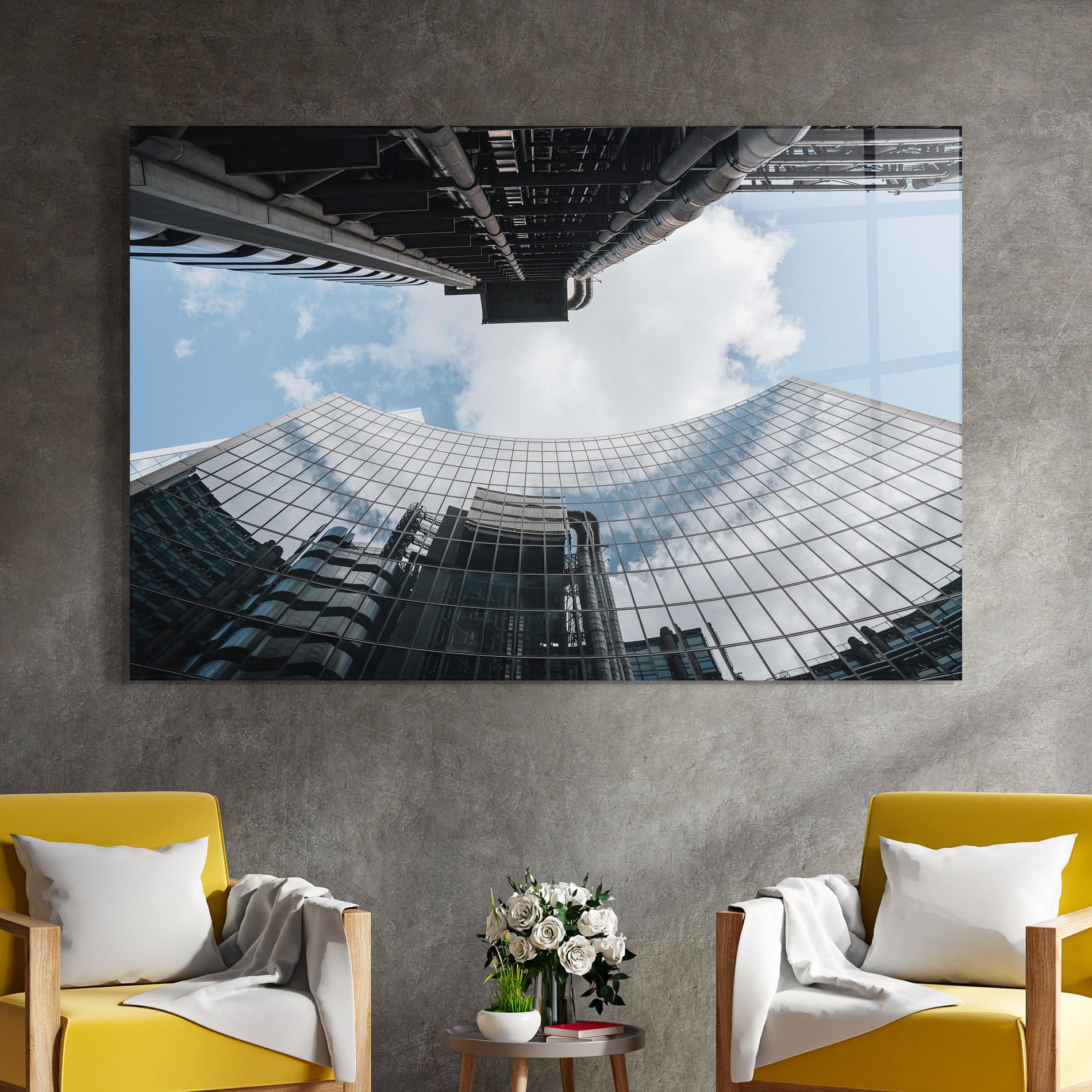 Cloud Big Building mockup 4