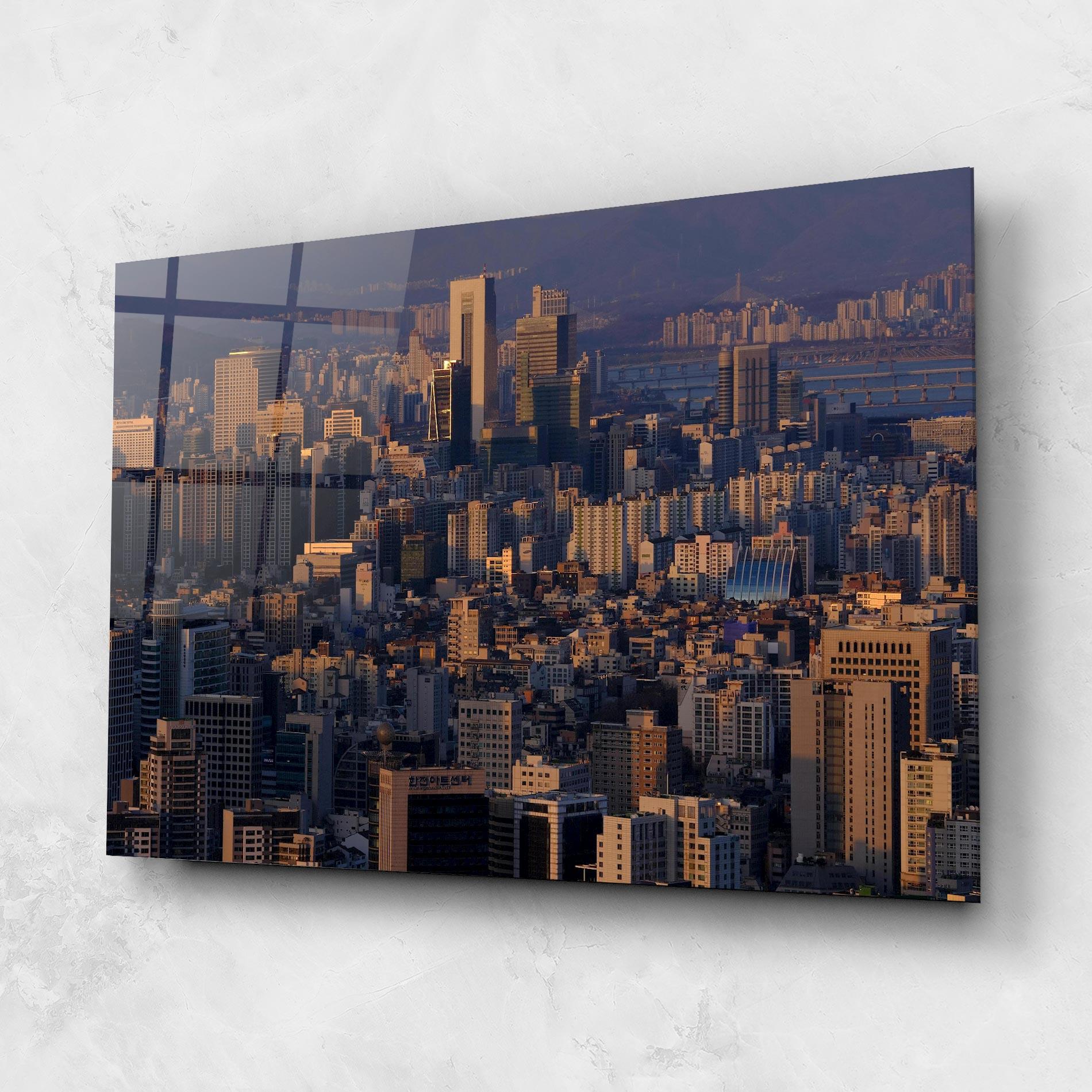 Glasbild Big City mockup 1