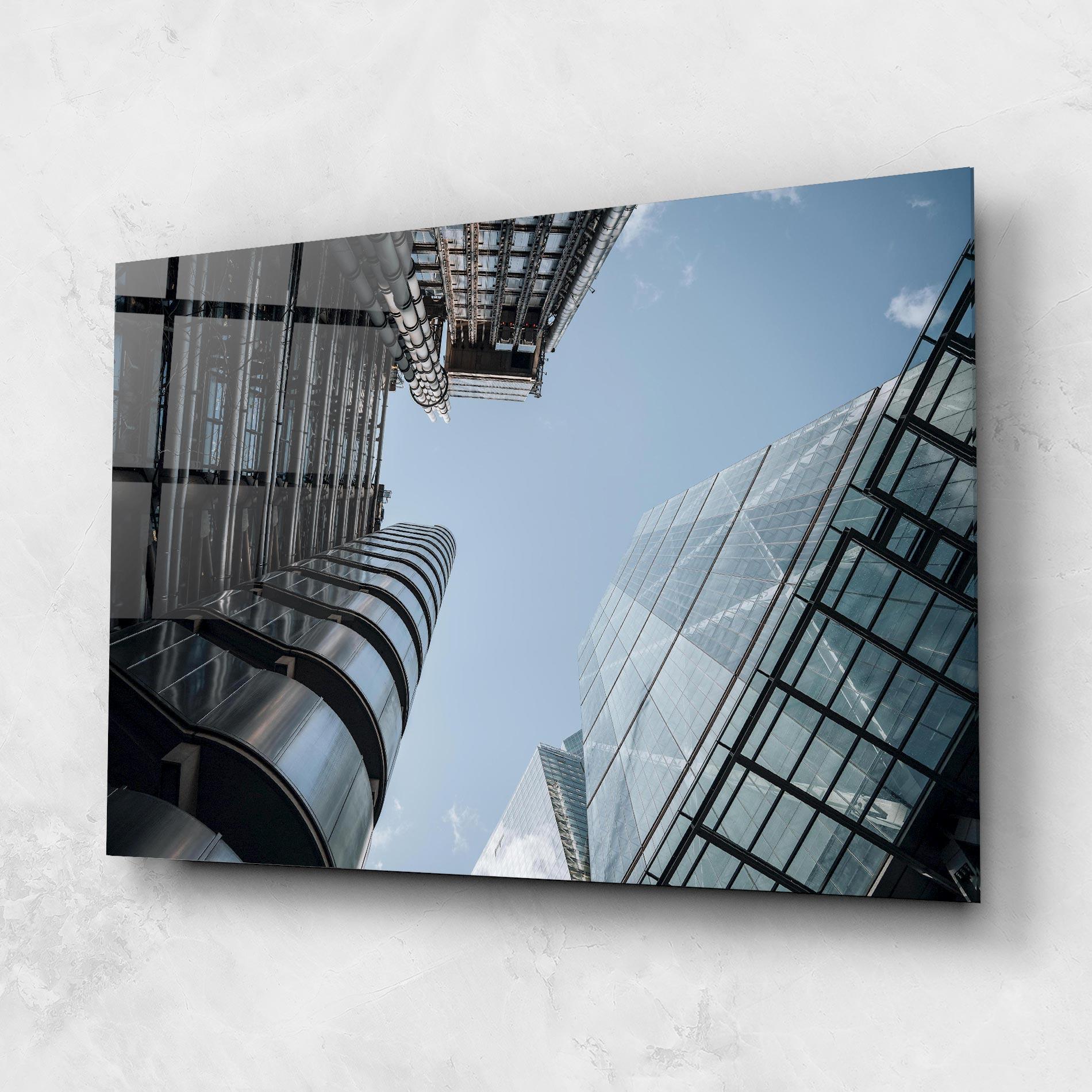 Glasbild Big Glass Building mockup 1