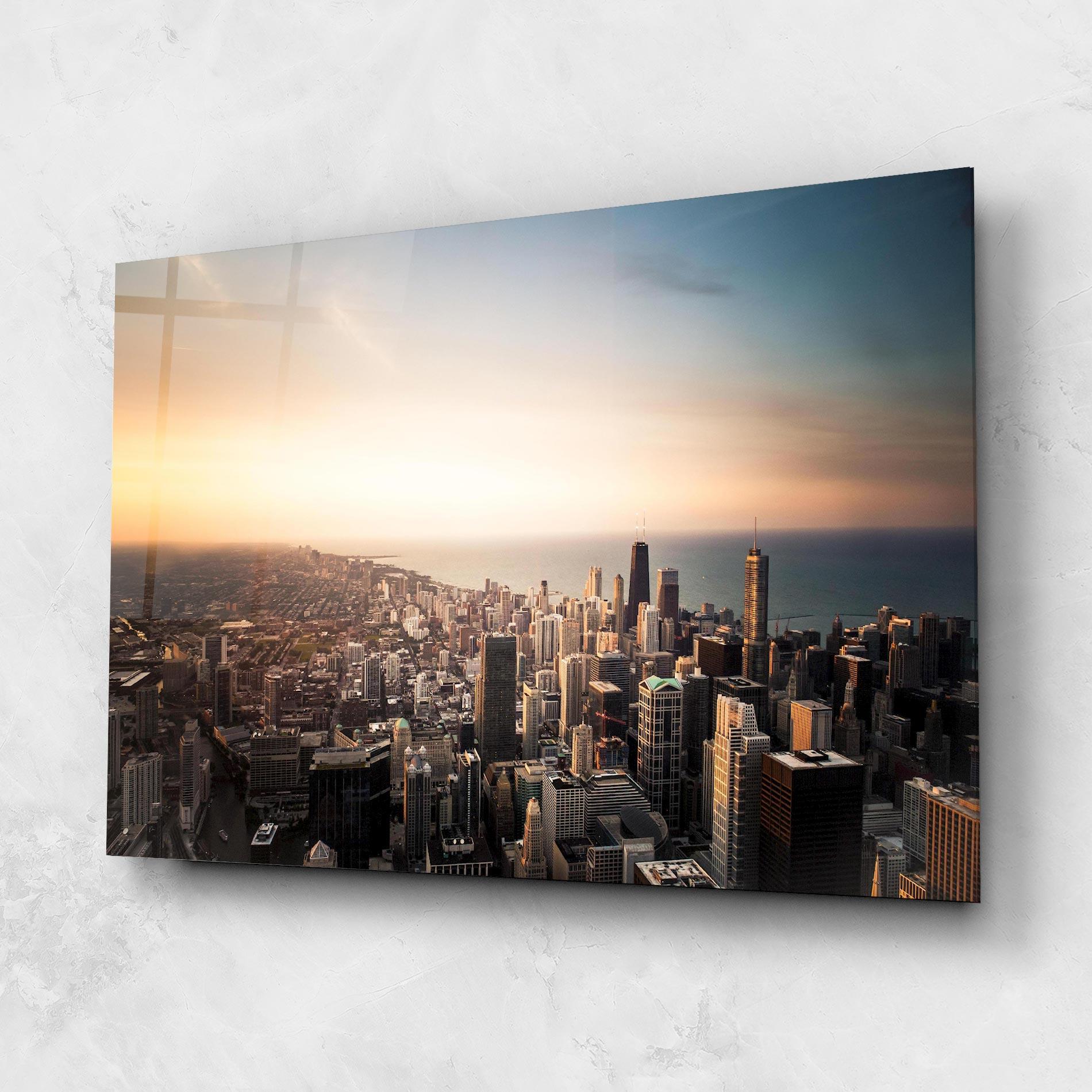 Glasbild City Buildings mockup 1