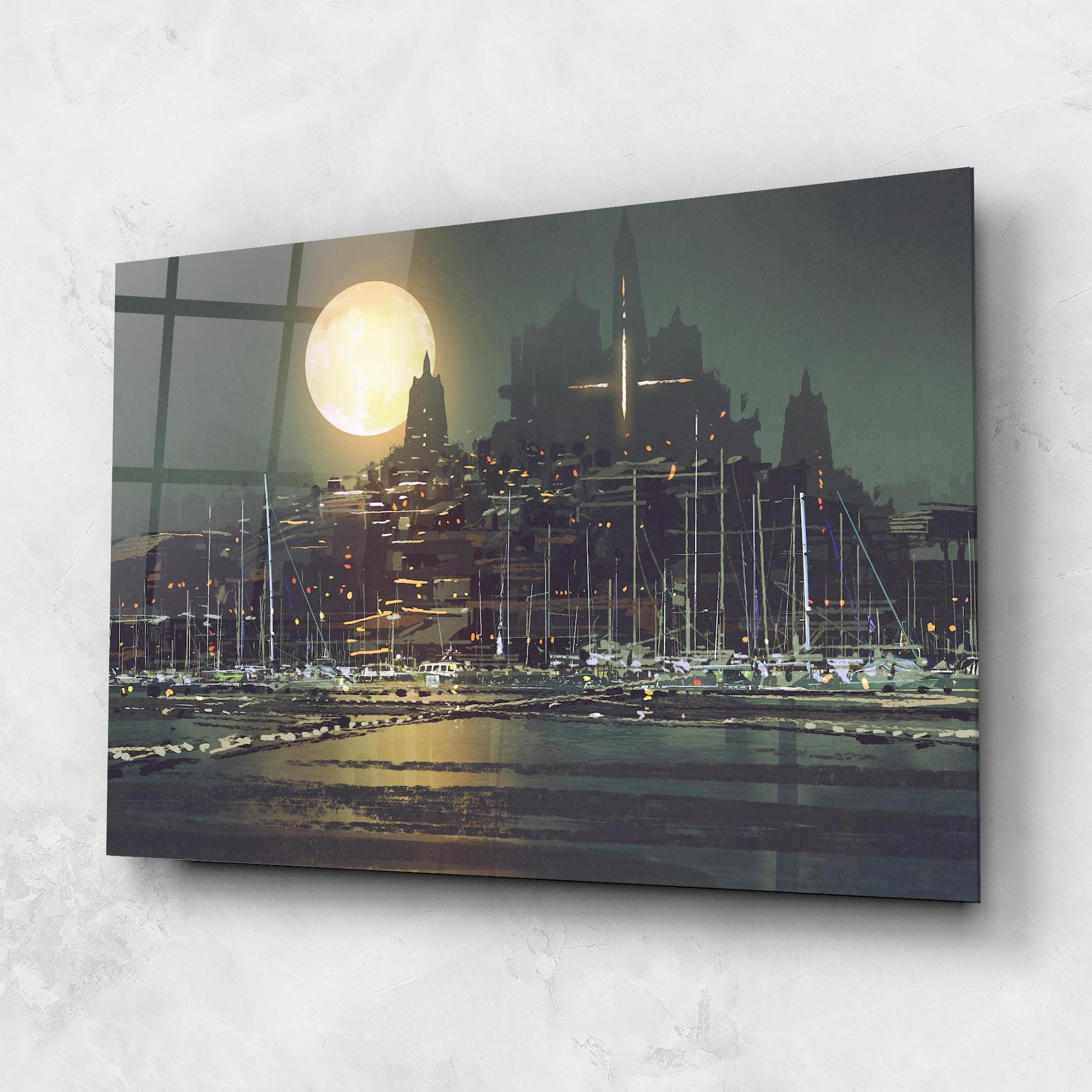 Glasbild City Port mockup 1