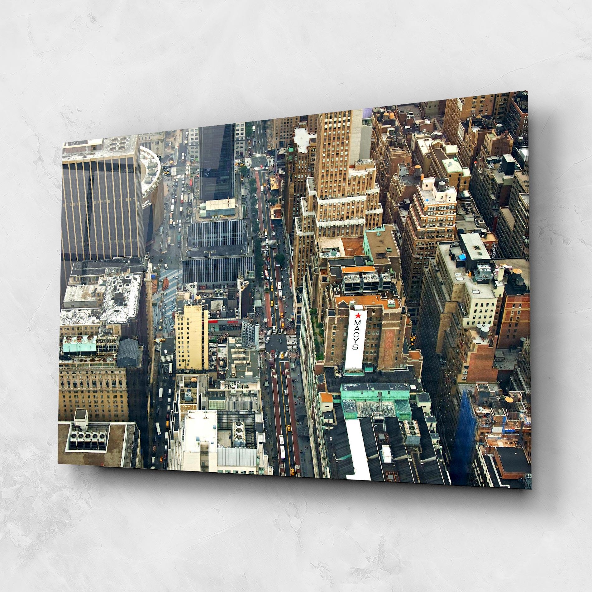 Glasbild Cream Tall Building mockup 1