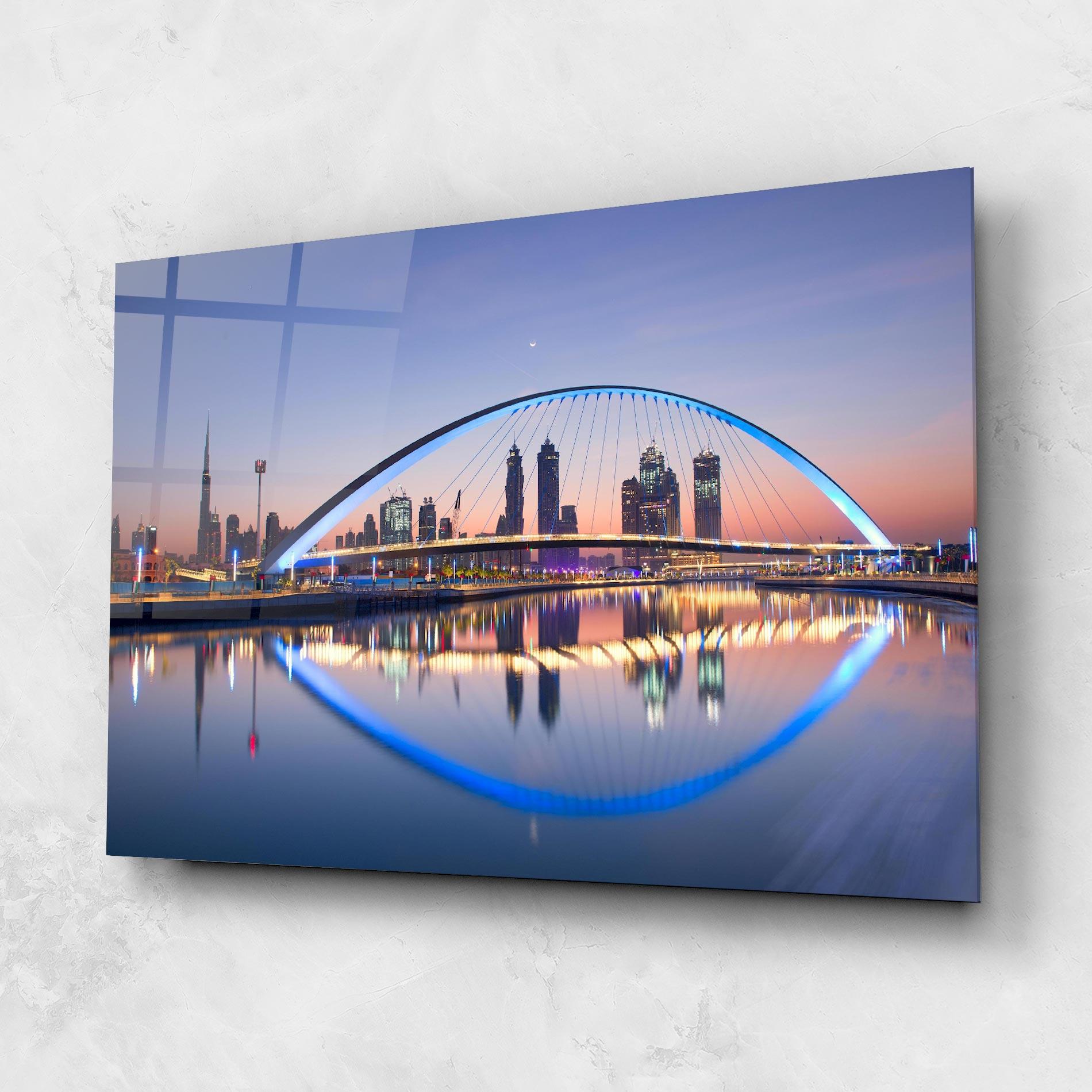 Glasbild Dubai View mockup 1