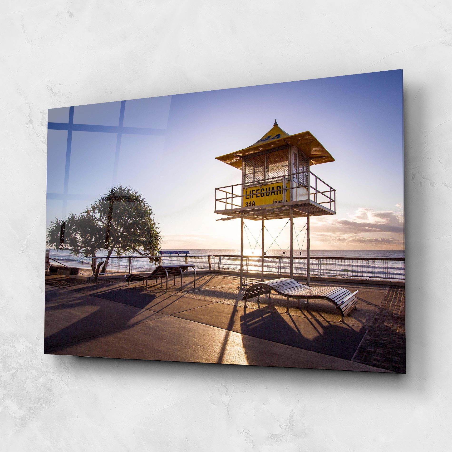 Glasbild Sunny Building Day mockup 1