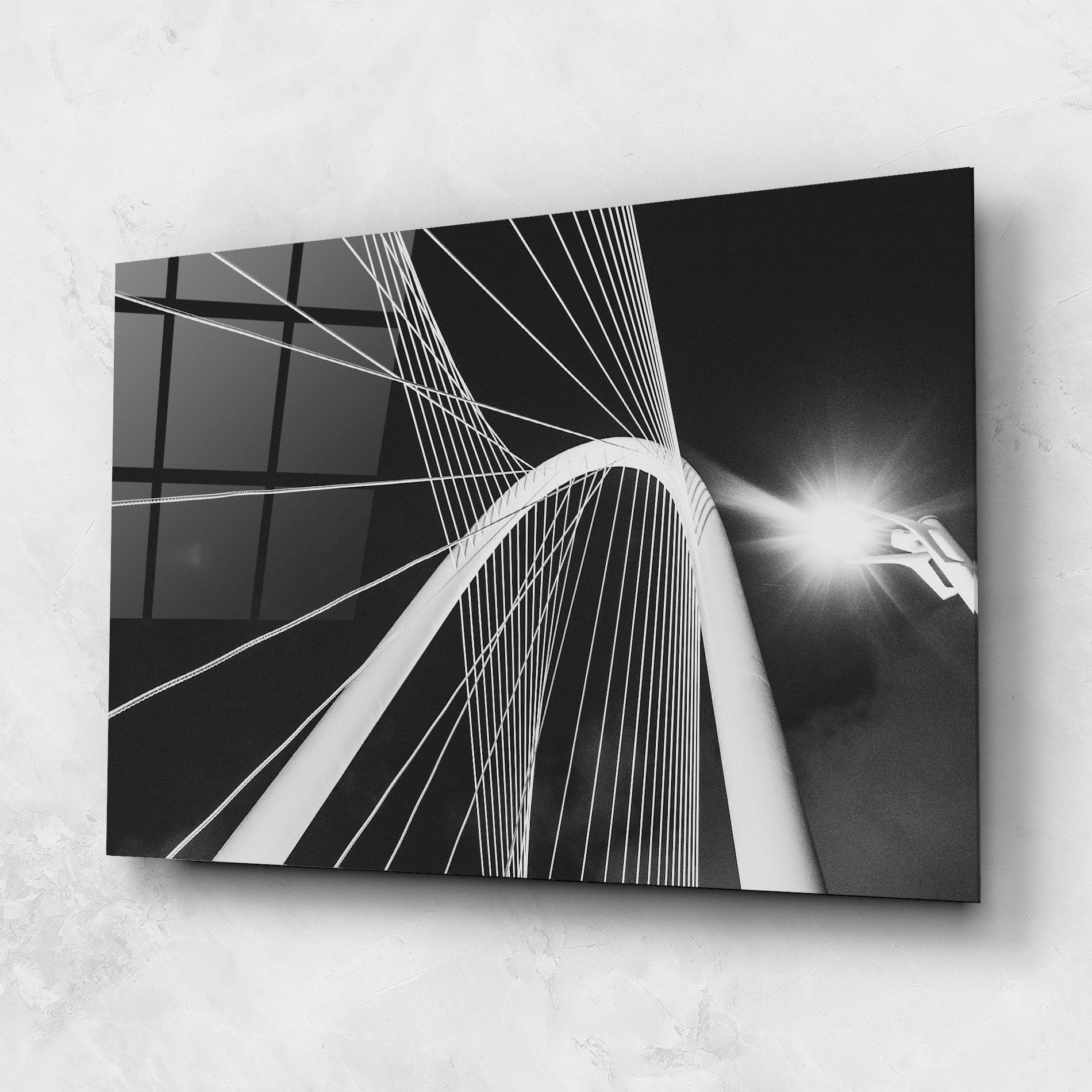 Glasbild White Glass Building mockup 1