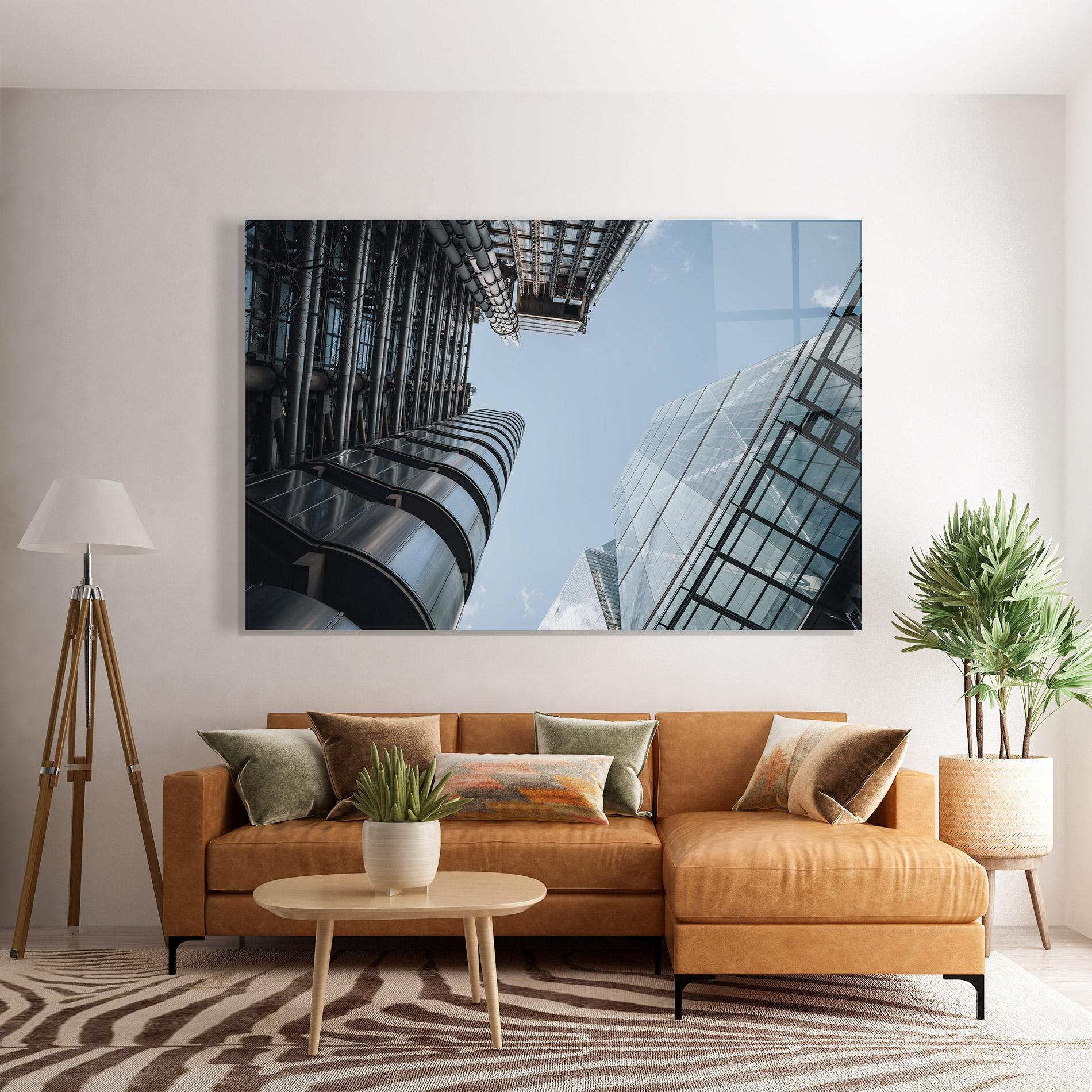 Glasbild Big Glass Building mockup 7