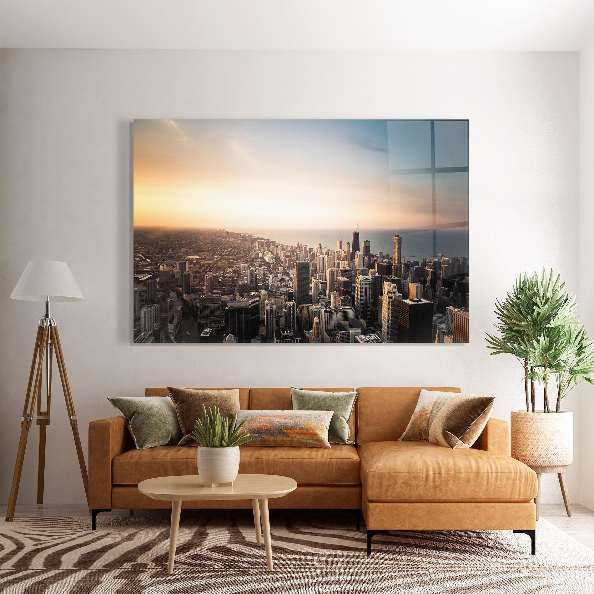 Glasbild City Buildings mockup 7