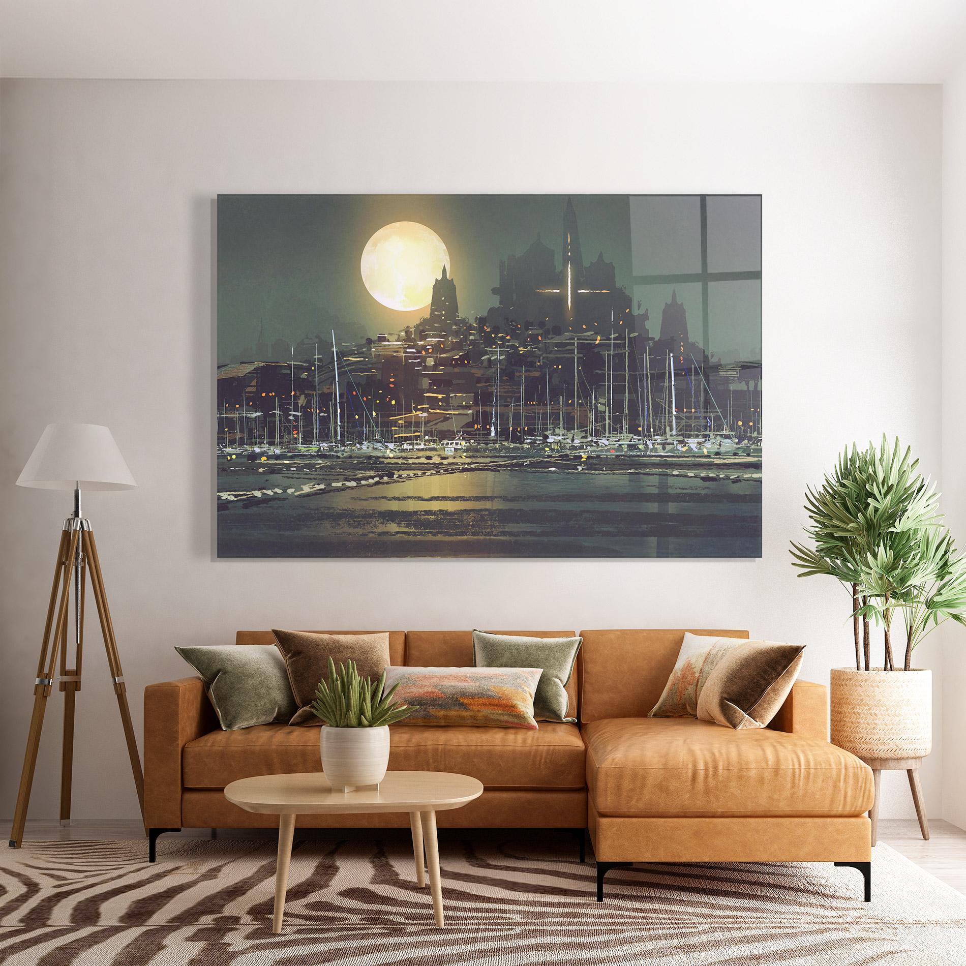 Glasbild City Port mockup 7