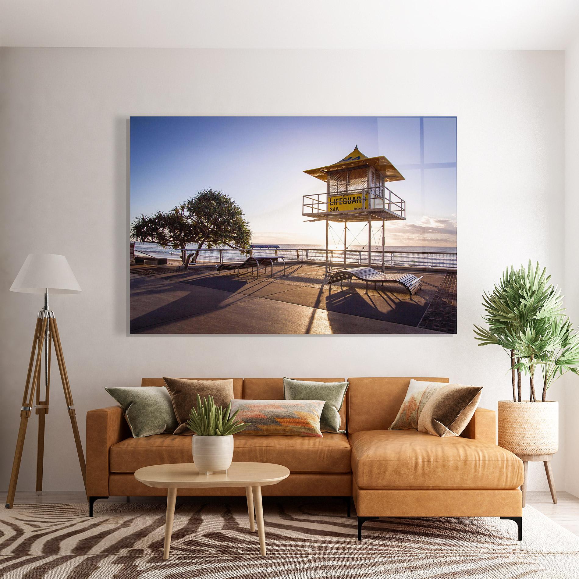 Glasbild Sunny Building Day mockup 7