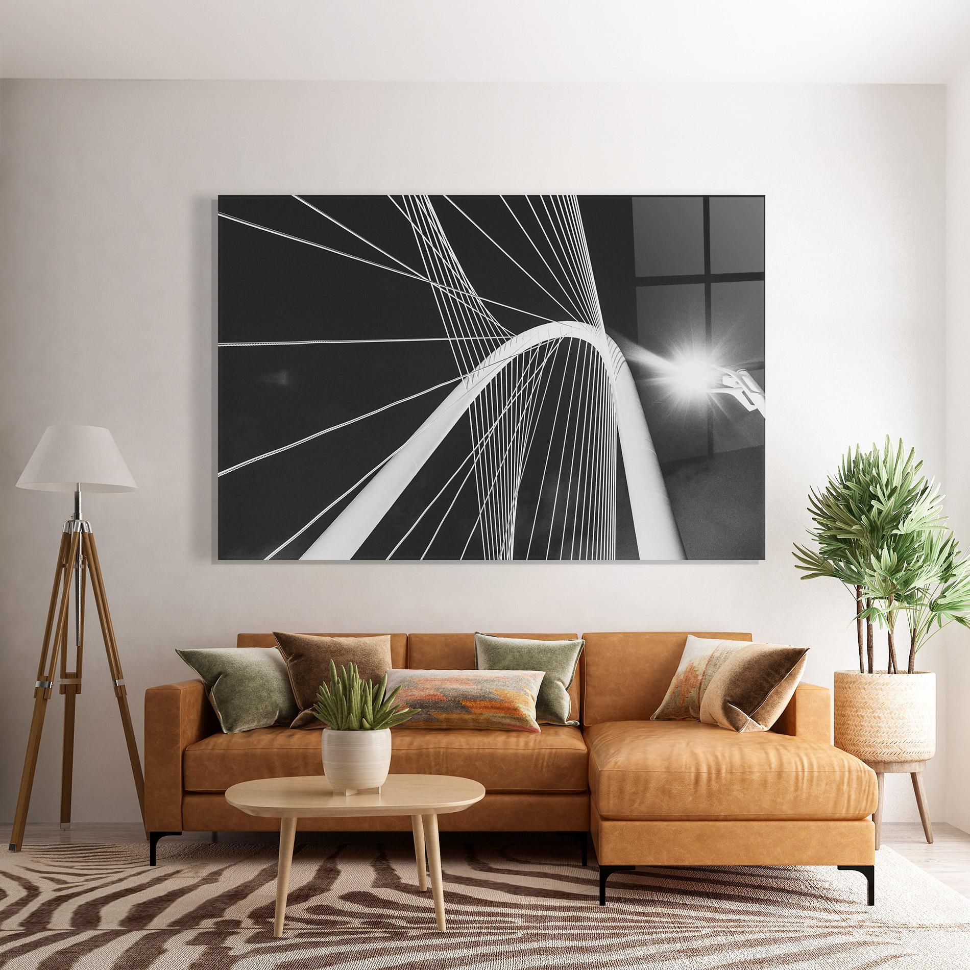 Glasbild White Glass Building mockup 7