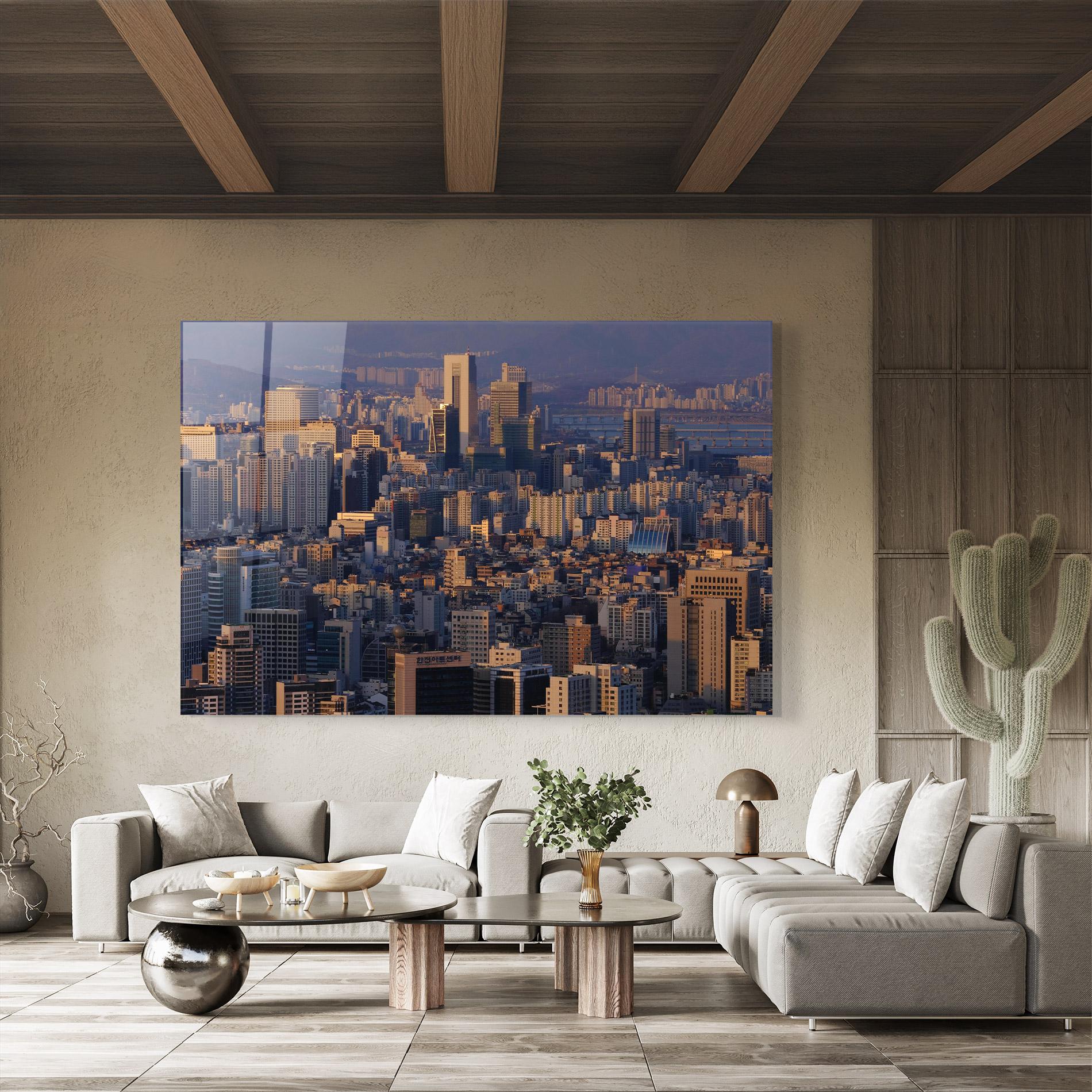 Glasbild Big City mockup 8