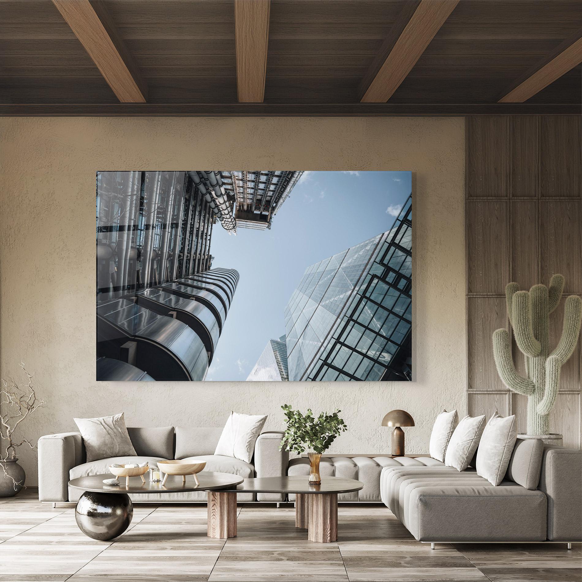 Glasbild Big Glass Building mockup 8