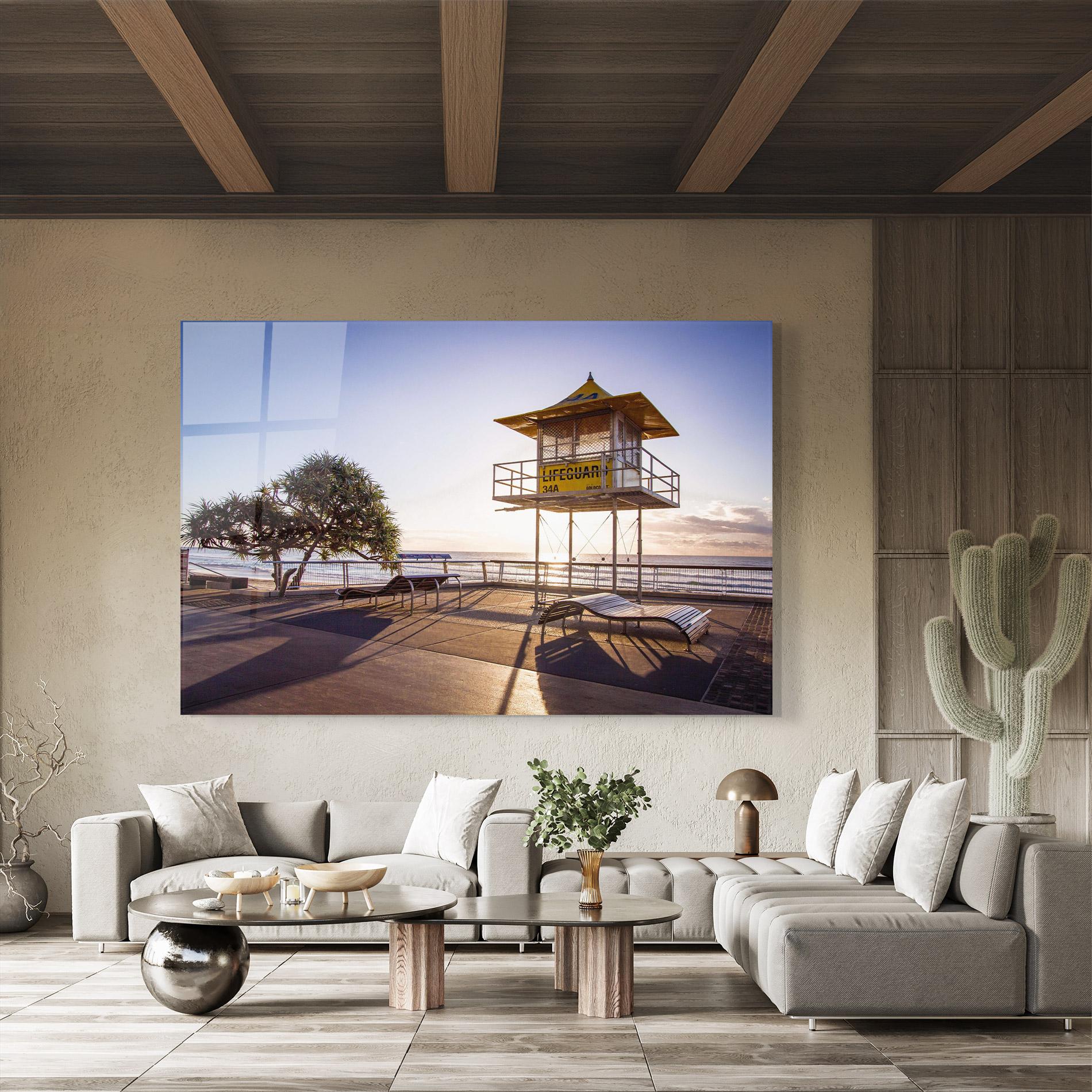 Glasbild Sunny Building Day mockup 8