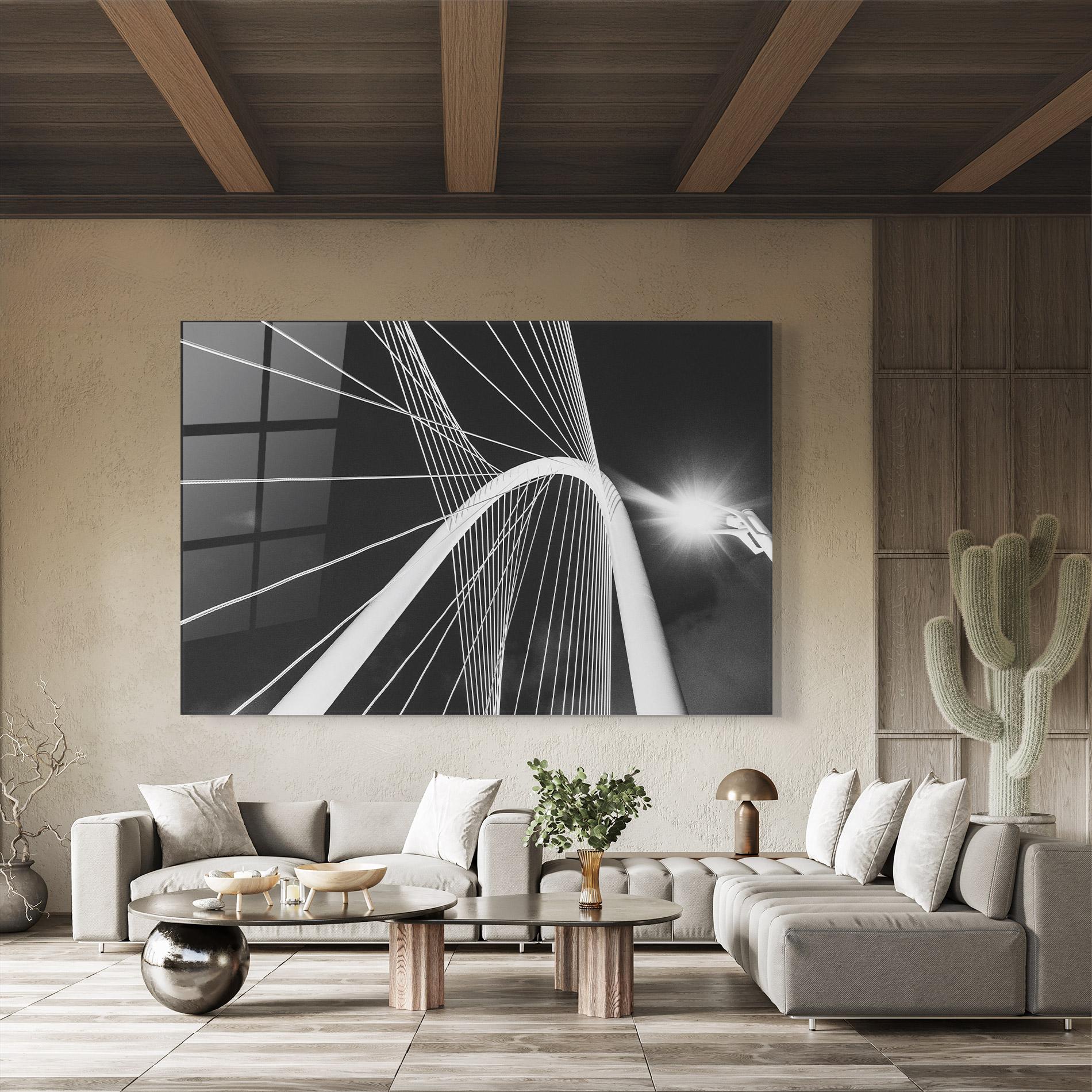 Glasbild White Glass Building mockup 8