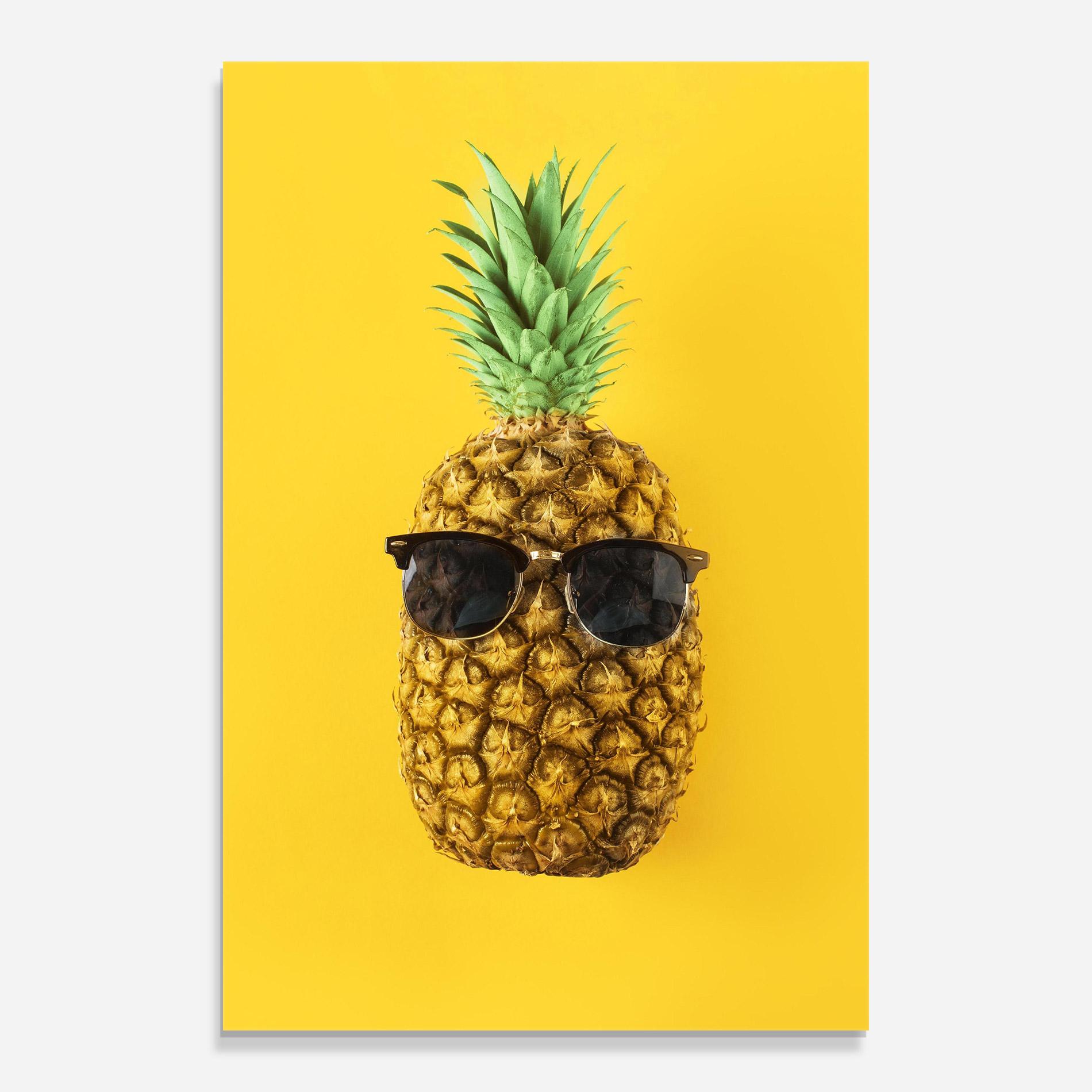 Glasbild Fresh Pineapple mockup 0