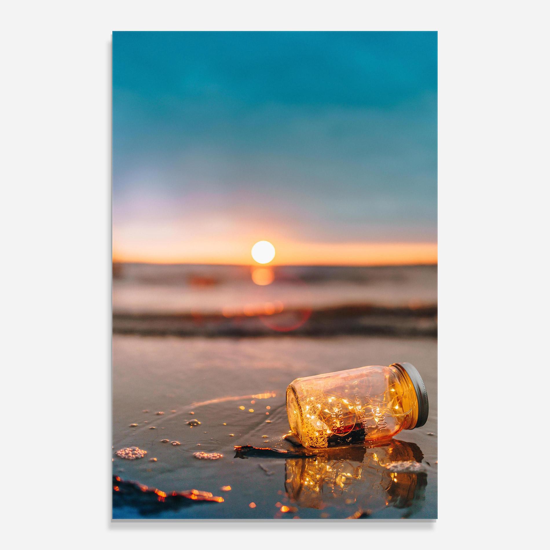 Glasbild Jar With Lights mockup 0