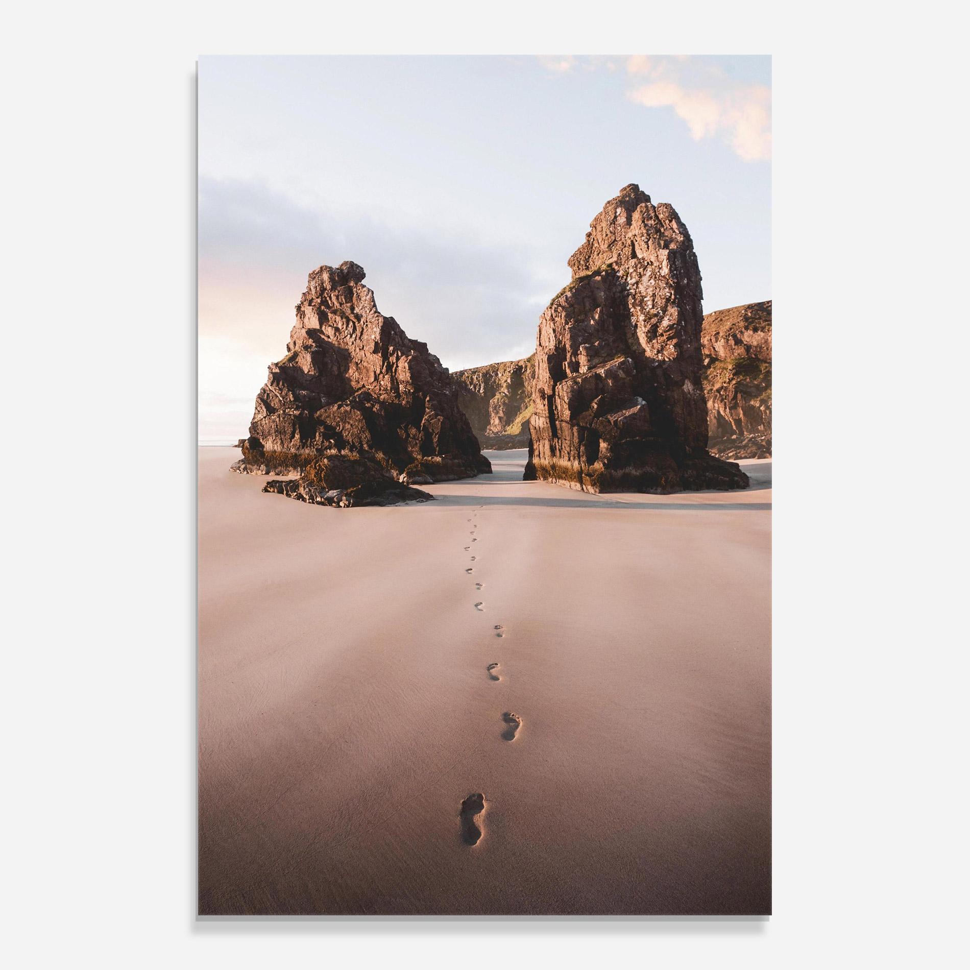 Glasbild Sand Mark mockup 0