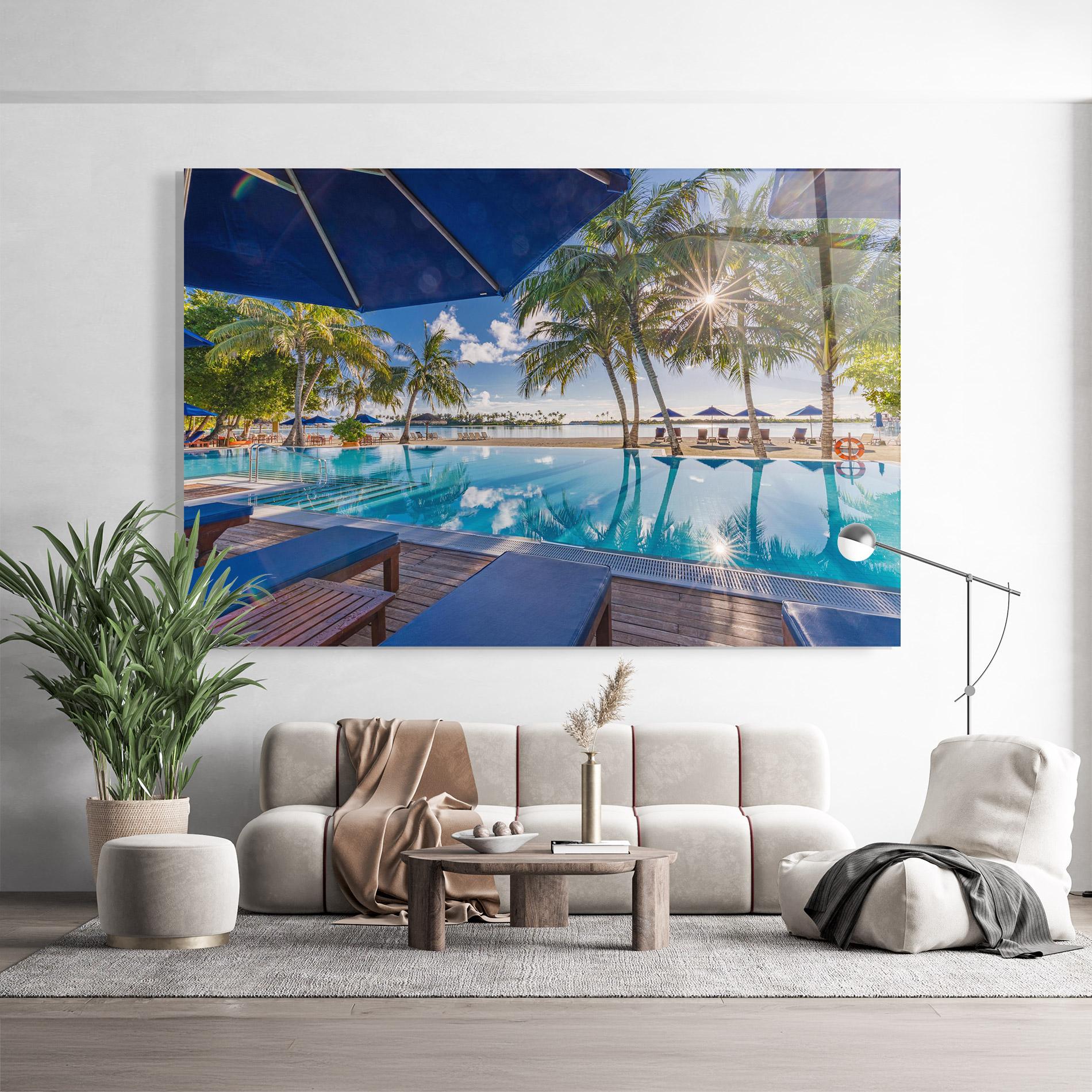 Glasbild Fantastic Summer Mood mockup 9