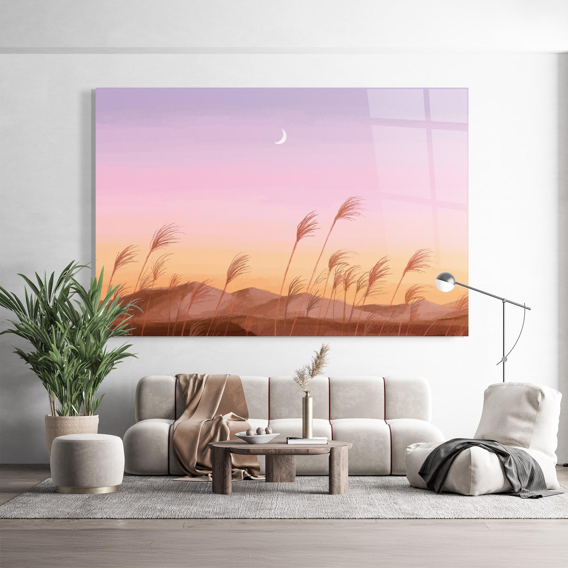 Glasbild Small Moon mockup 9