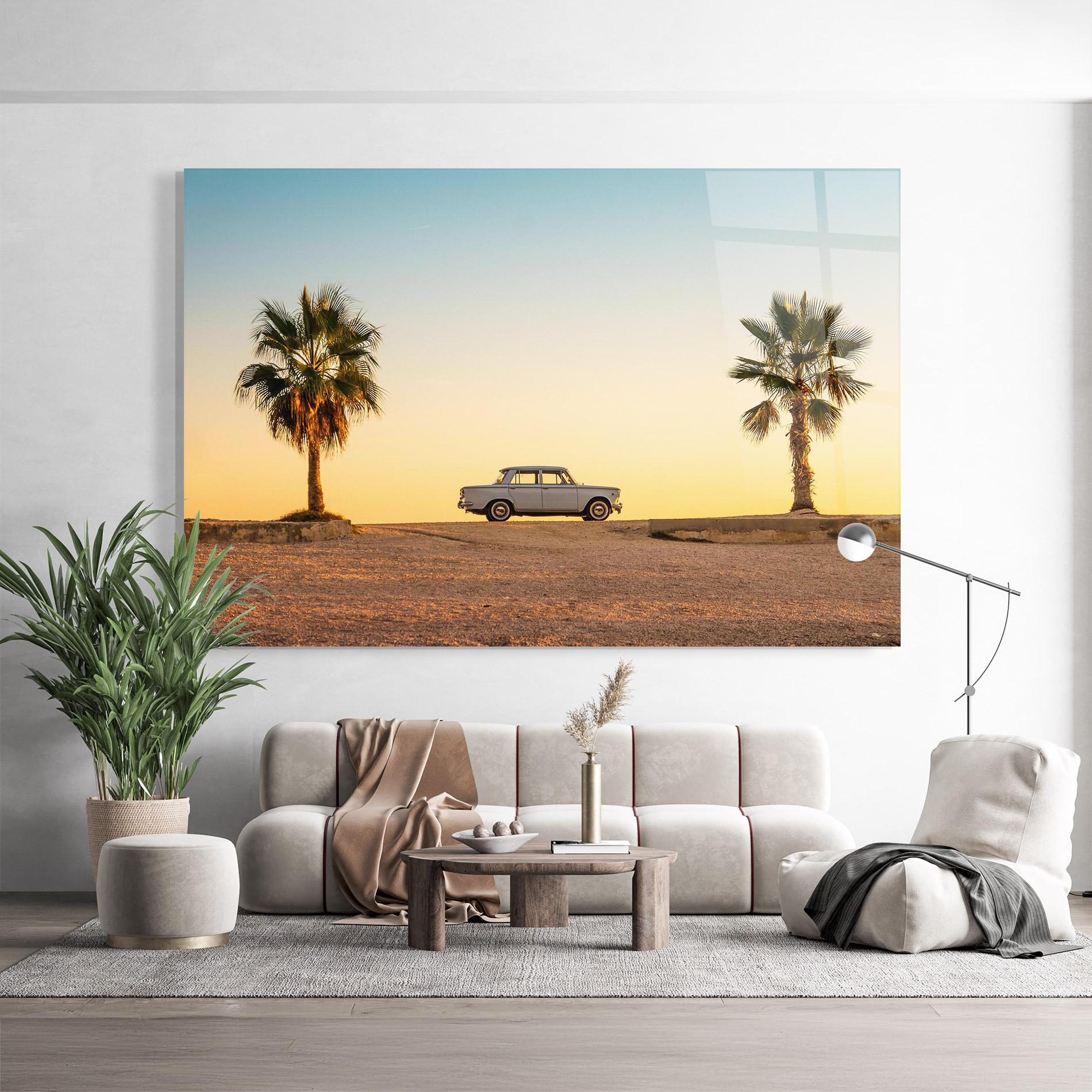 Glasbild Summer Car mockup 9