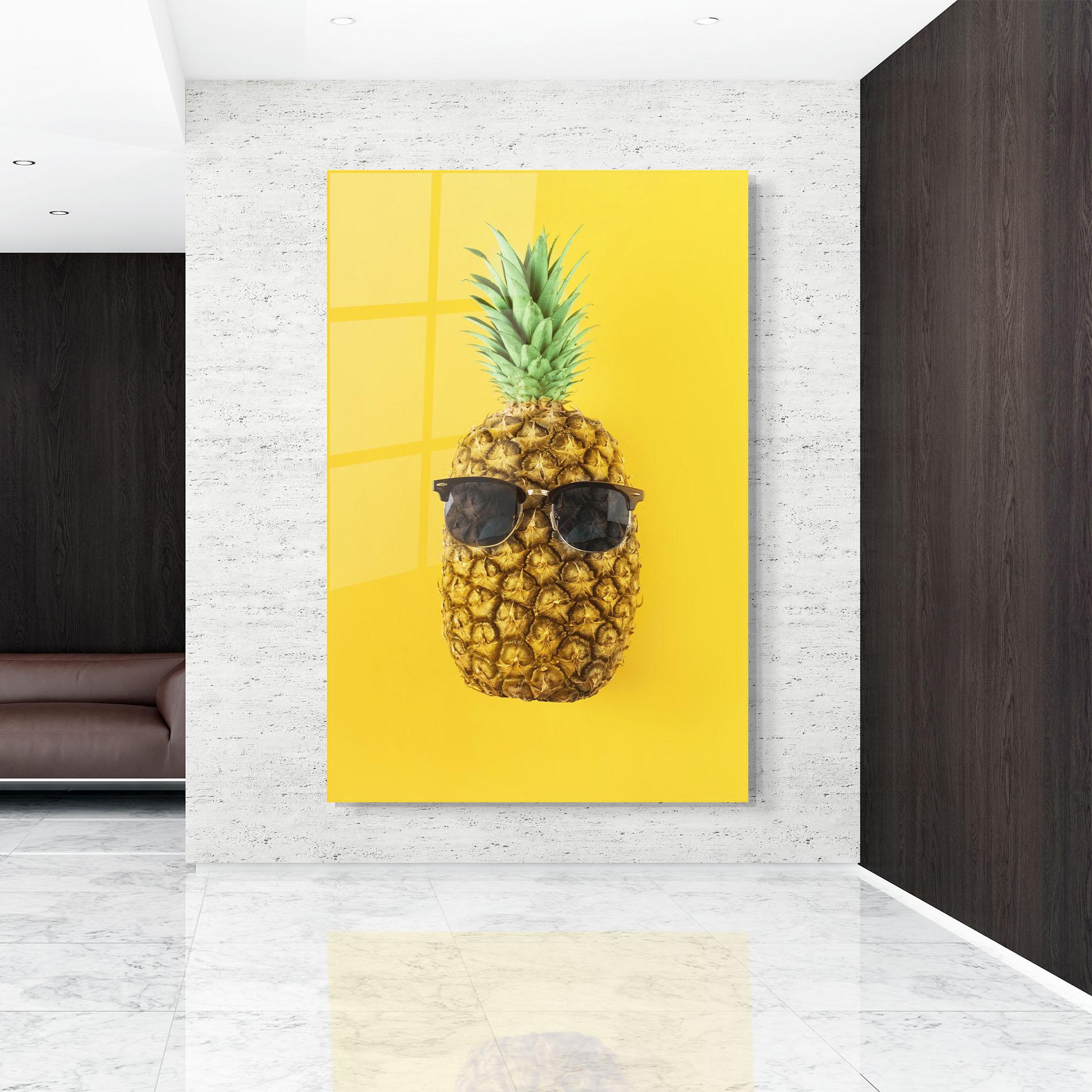 Glasbild Fresh Pineapple mockup 9