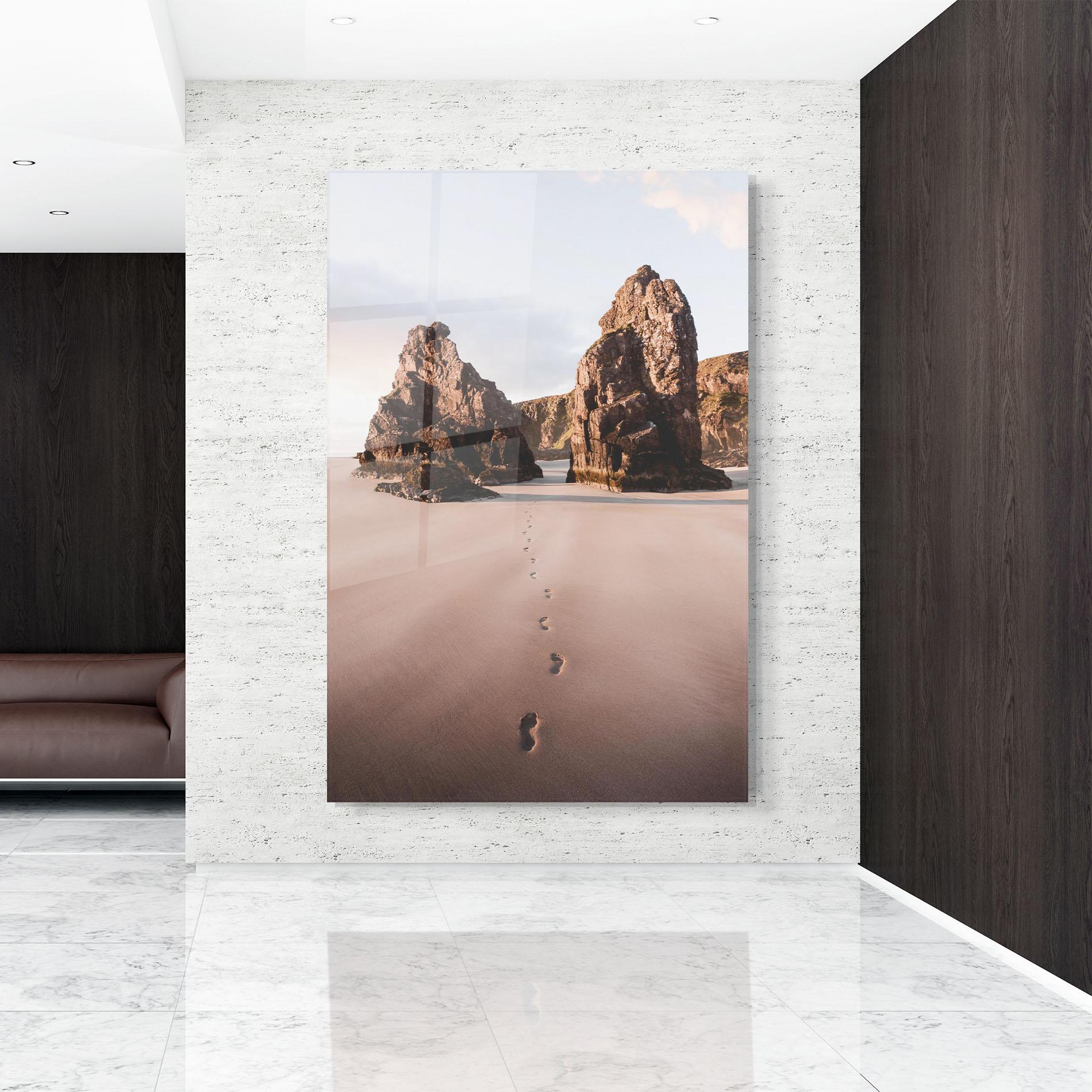 Glasbild Sand Mark mockup 9